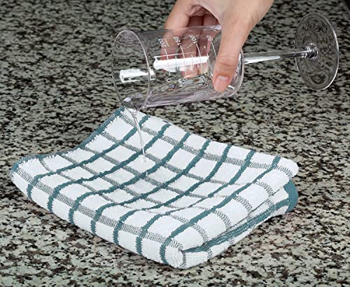 White Classic Cotton Dish Towels Set of 8