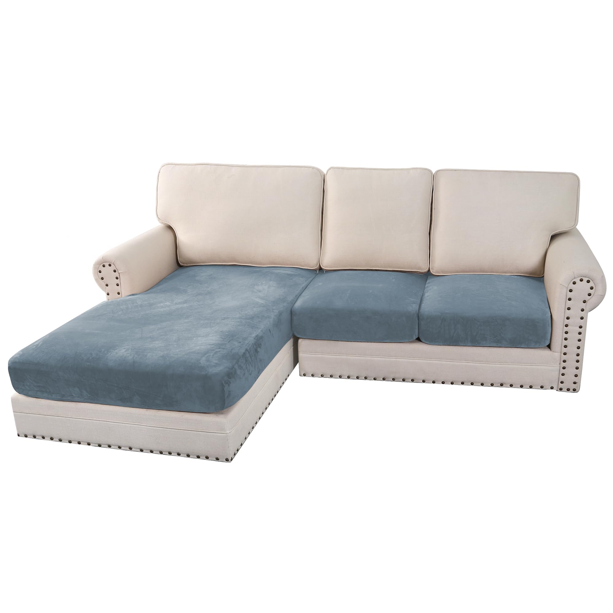 H.VERSAILTEX Velvet Stretch Sofa Cover