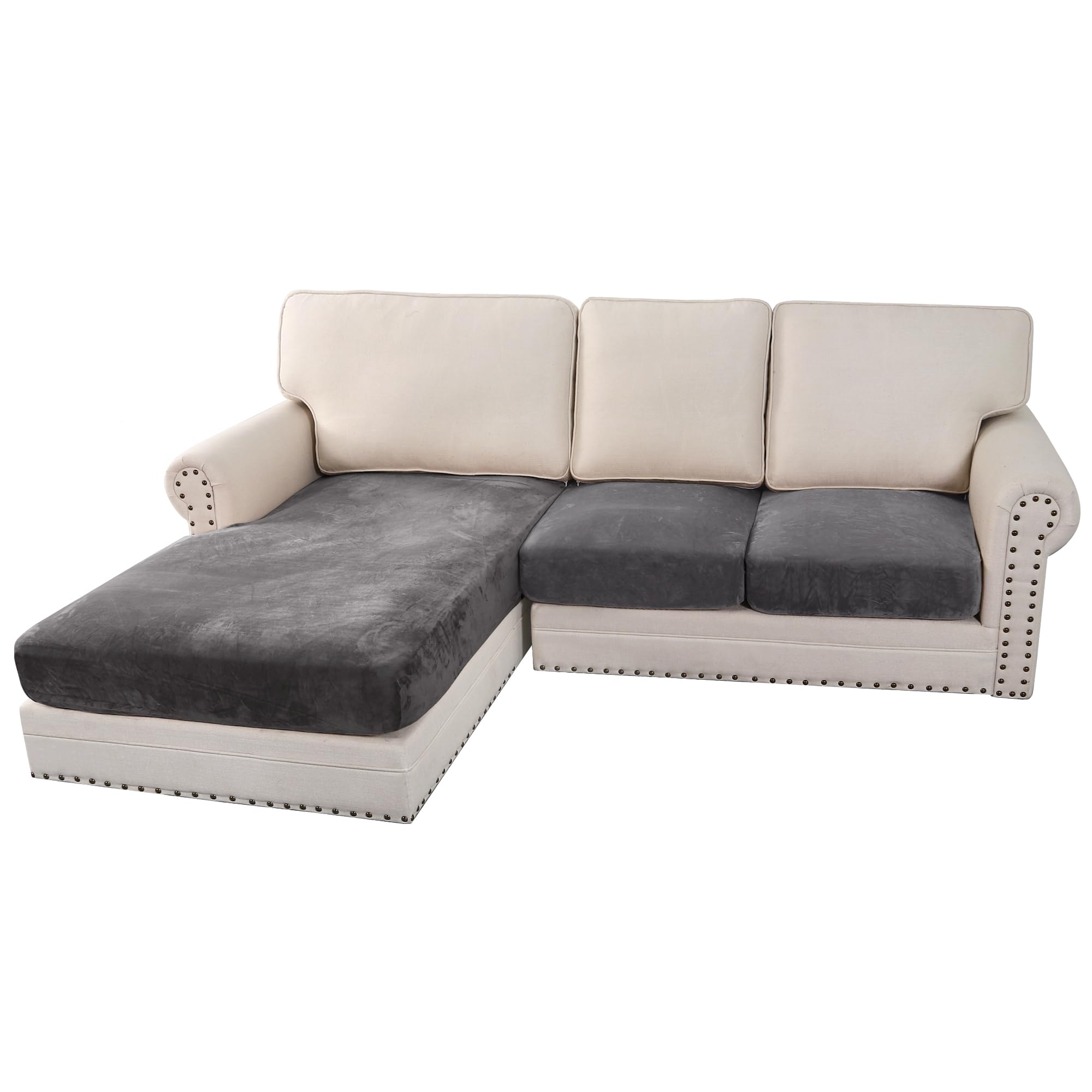 H.VERSAILTEX Velvet Stretch Sofa Cover