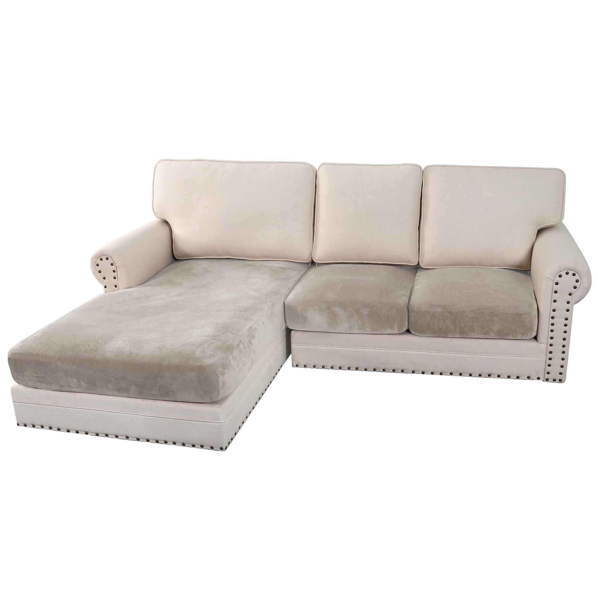 H.VERSAILTEX Velvet Stretch Sofa Cover