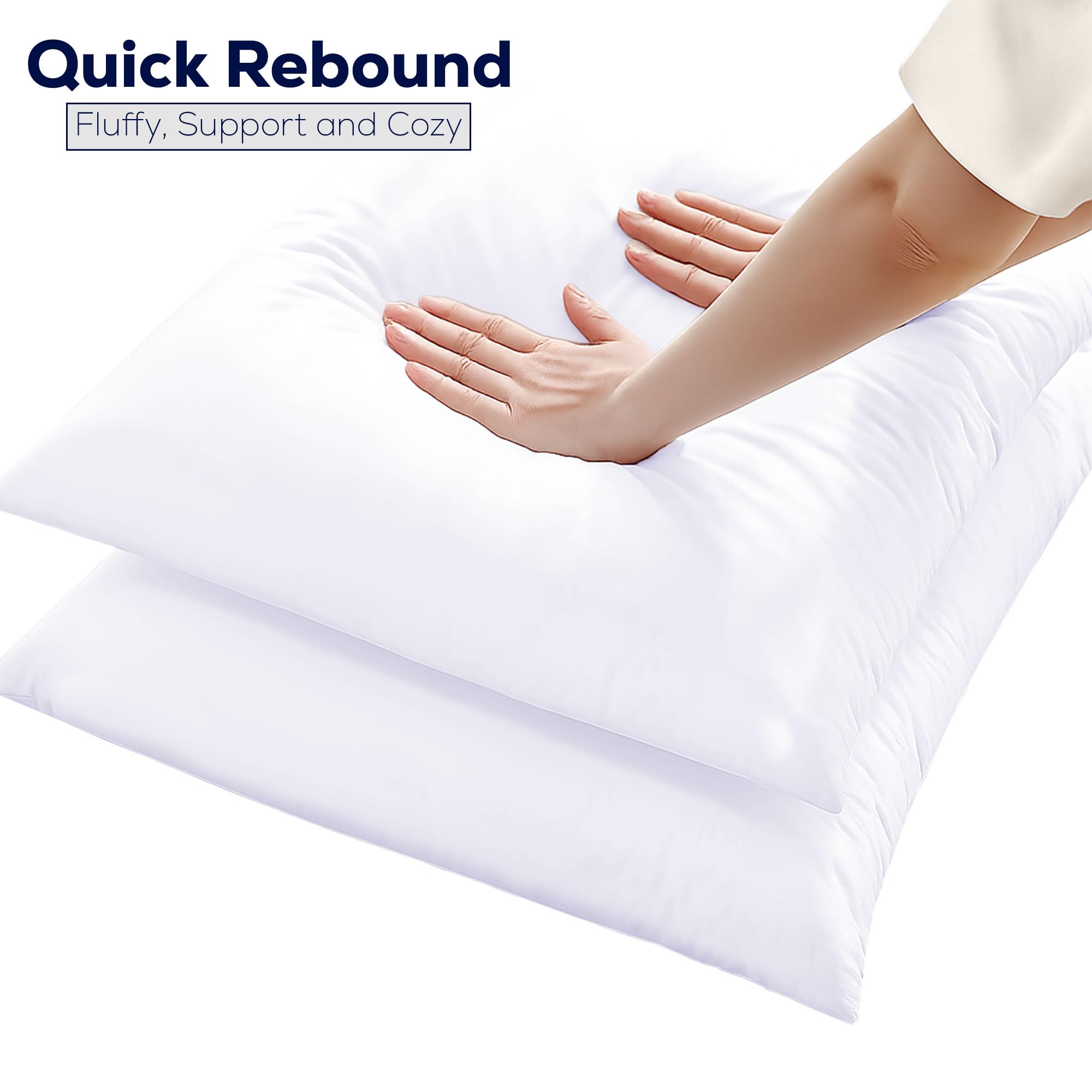 GOLD TEXTILES Throw Pillow Inserts Pack of 4