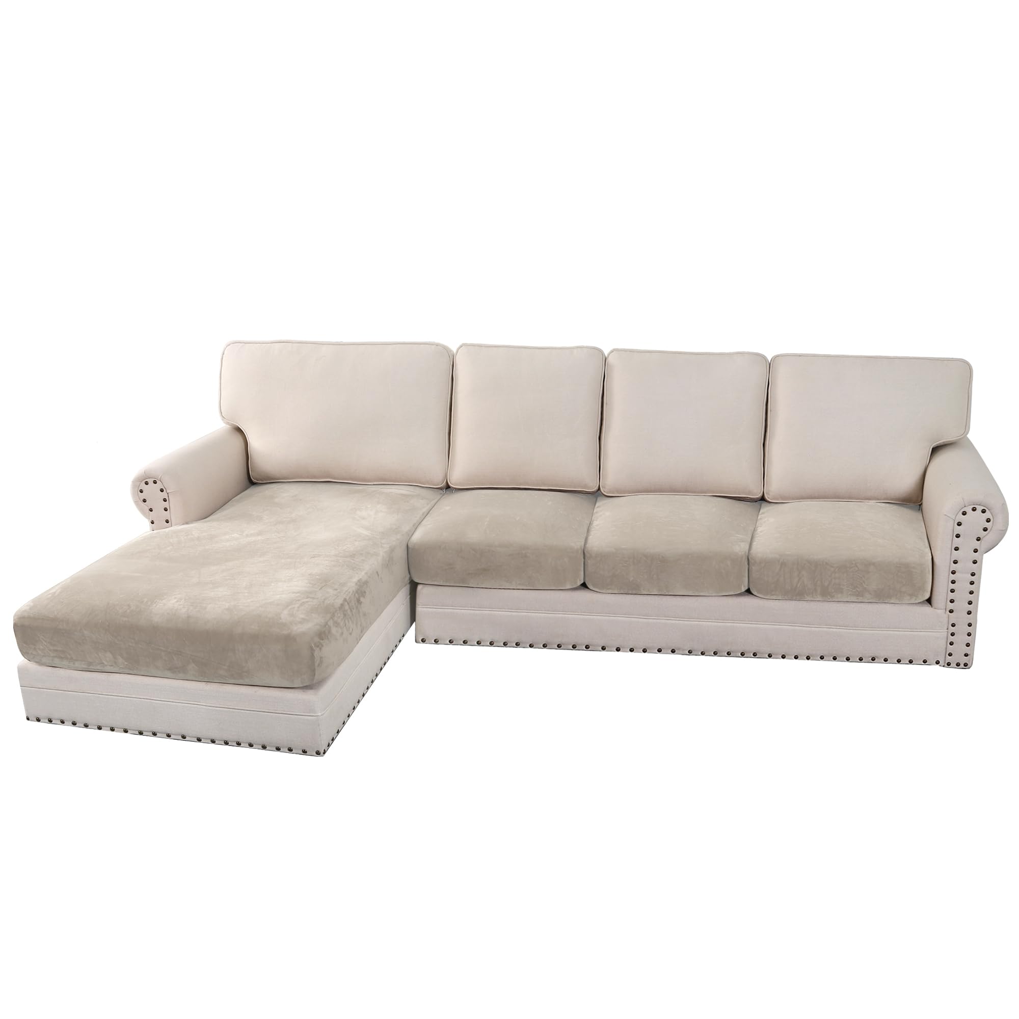 H.VERSAILTEX Velvet Stretch Sofa Cover