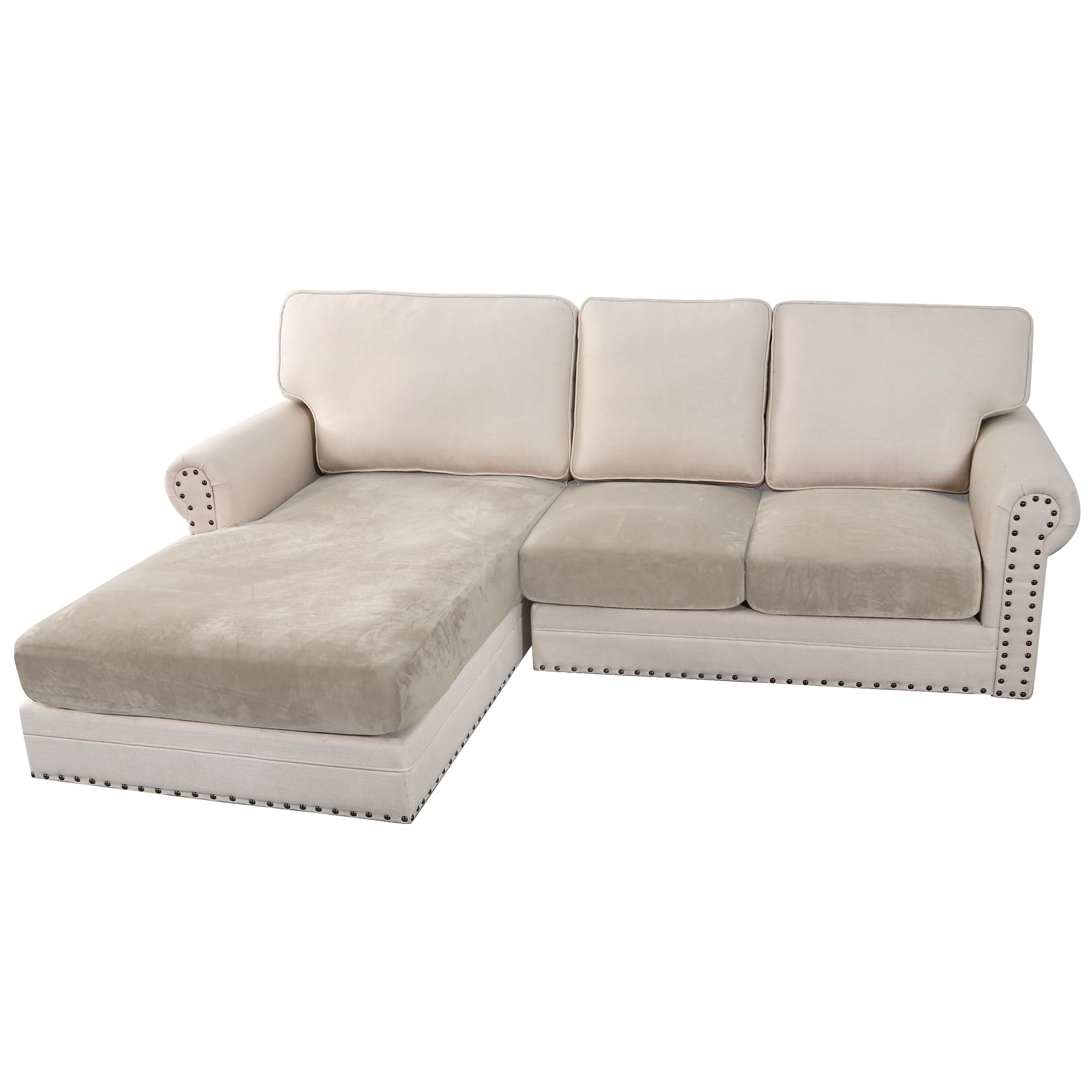 H.VERSAILTEX Velvet Stretch Sofa Cover