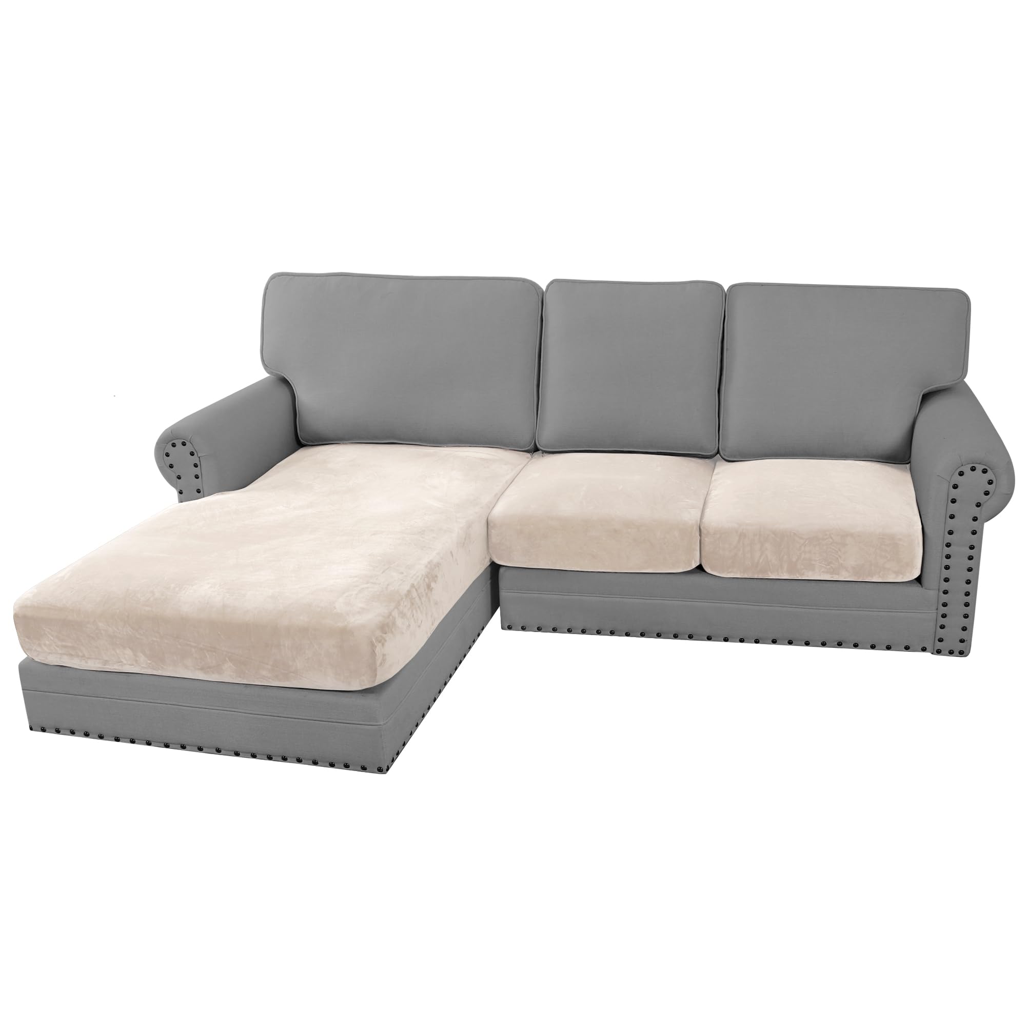 H.VERSAILTEX Velvet Stretch Sofa Cover