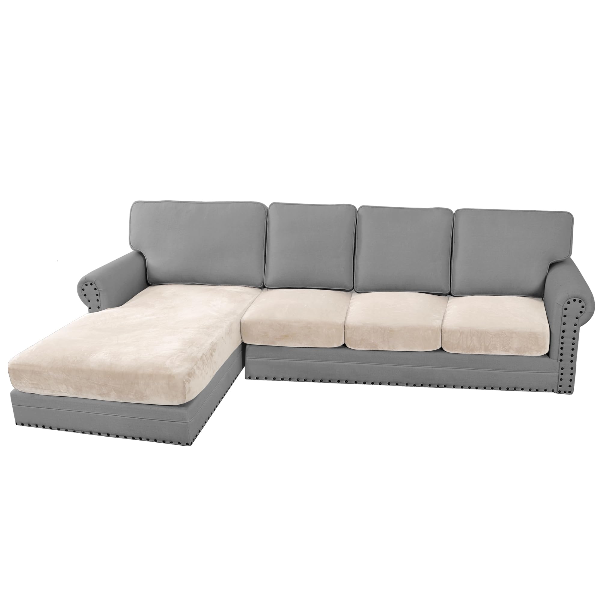 H.VERSAILTEX Velvet Stretch Sofa Cover