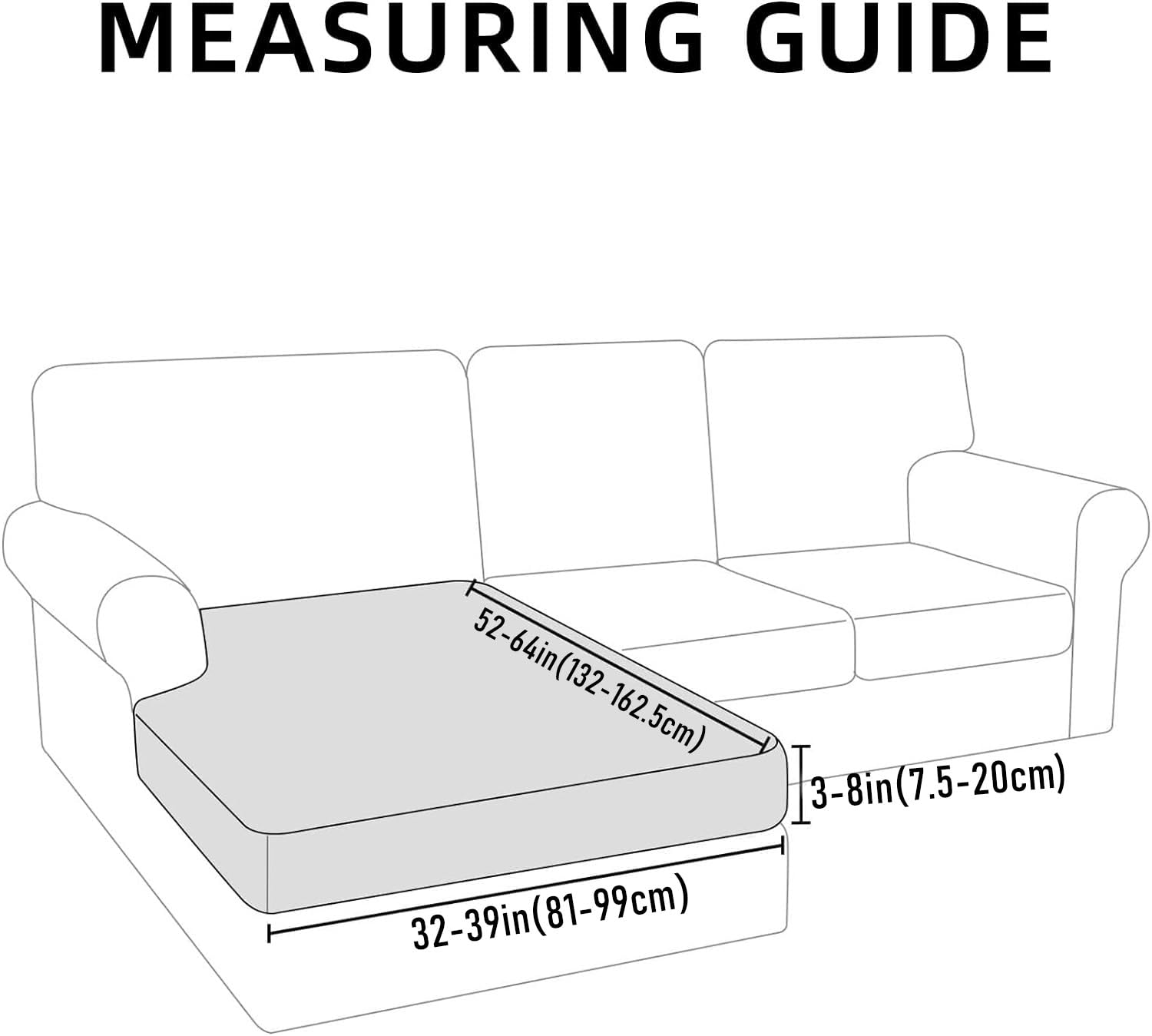 hyha Waterproof Couch Cushion Cover