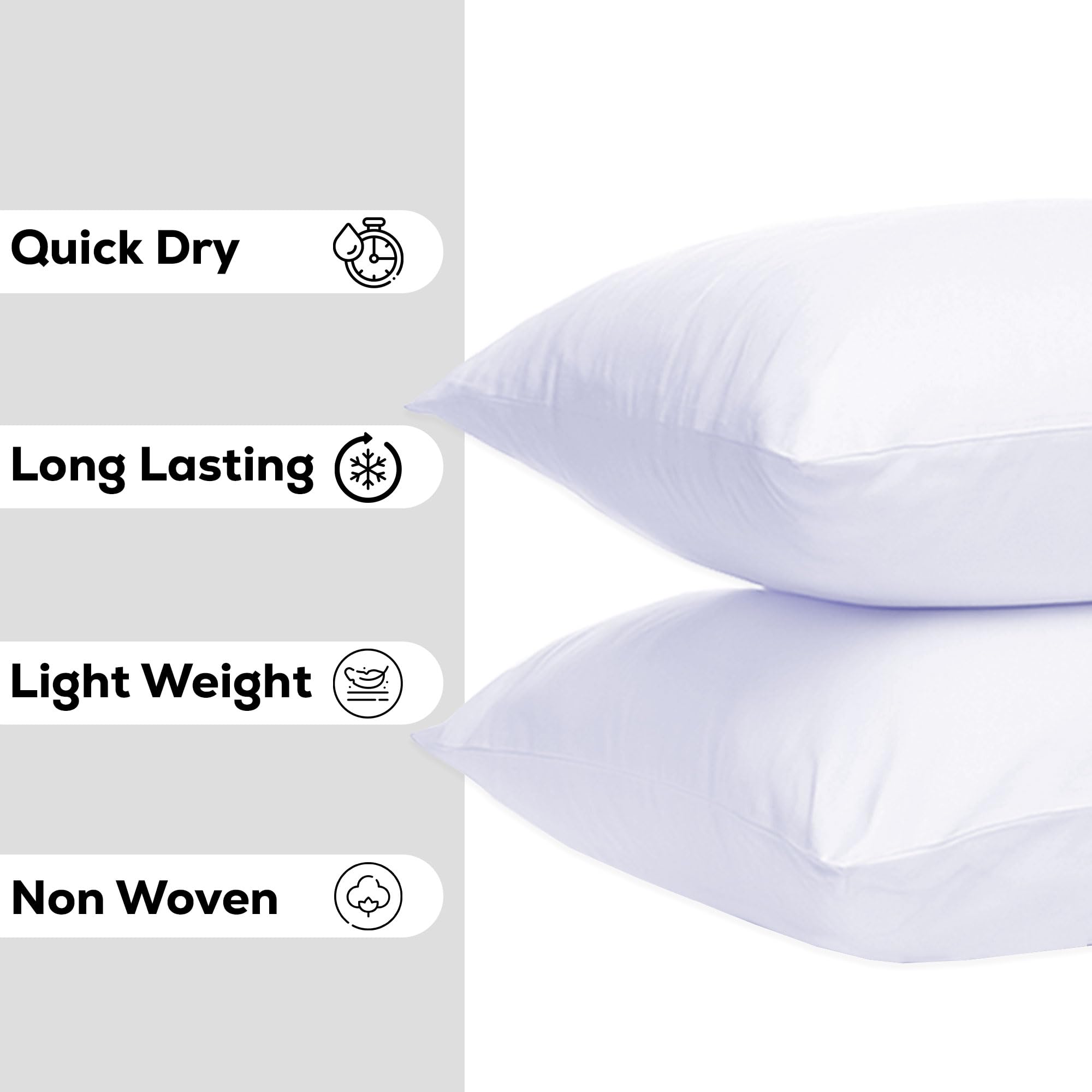 GOLD TEXTILES Throw Pillow Inserts Pack of 4