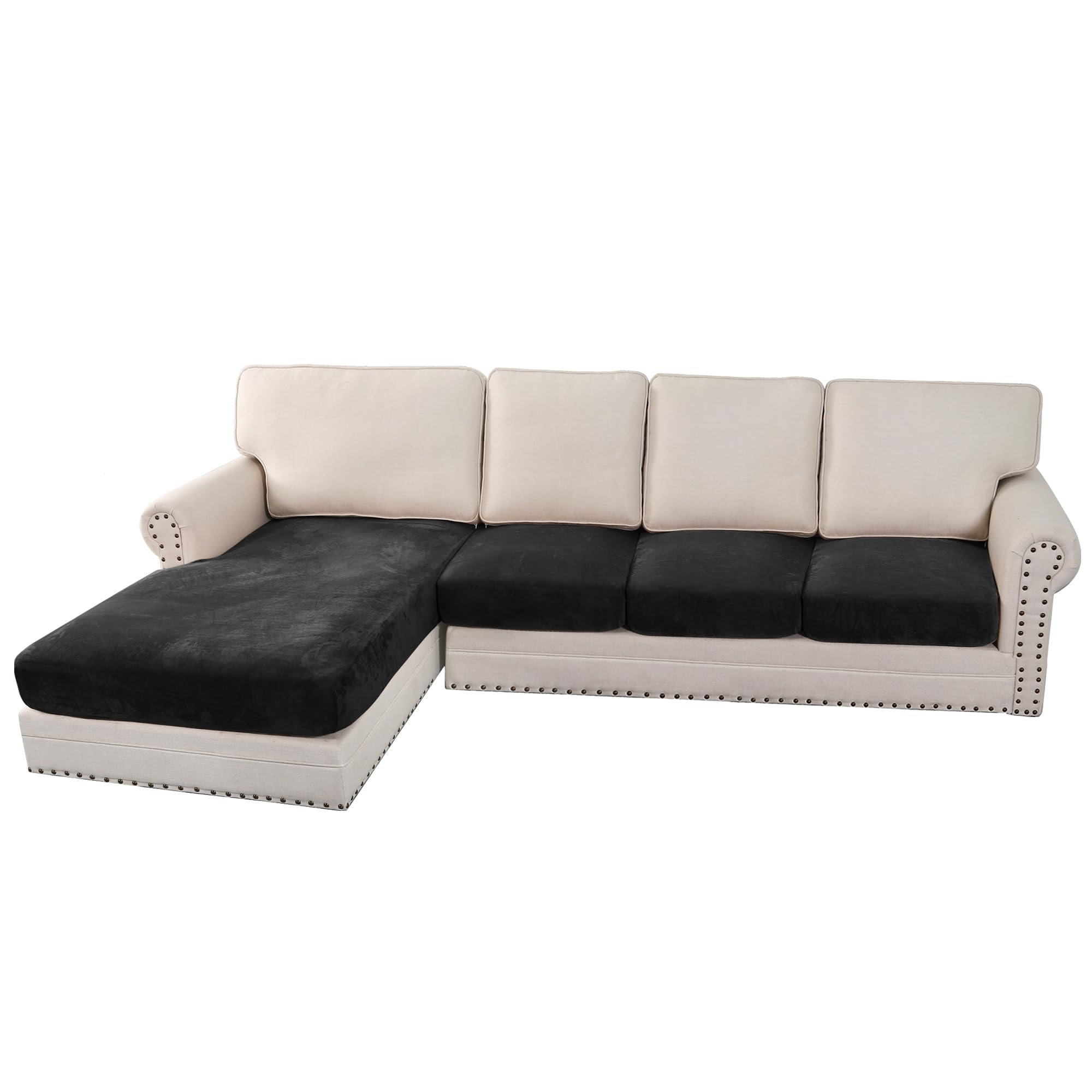 H.VERSAILTEX Velvet Stretch Sofa Cover