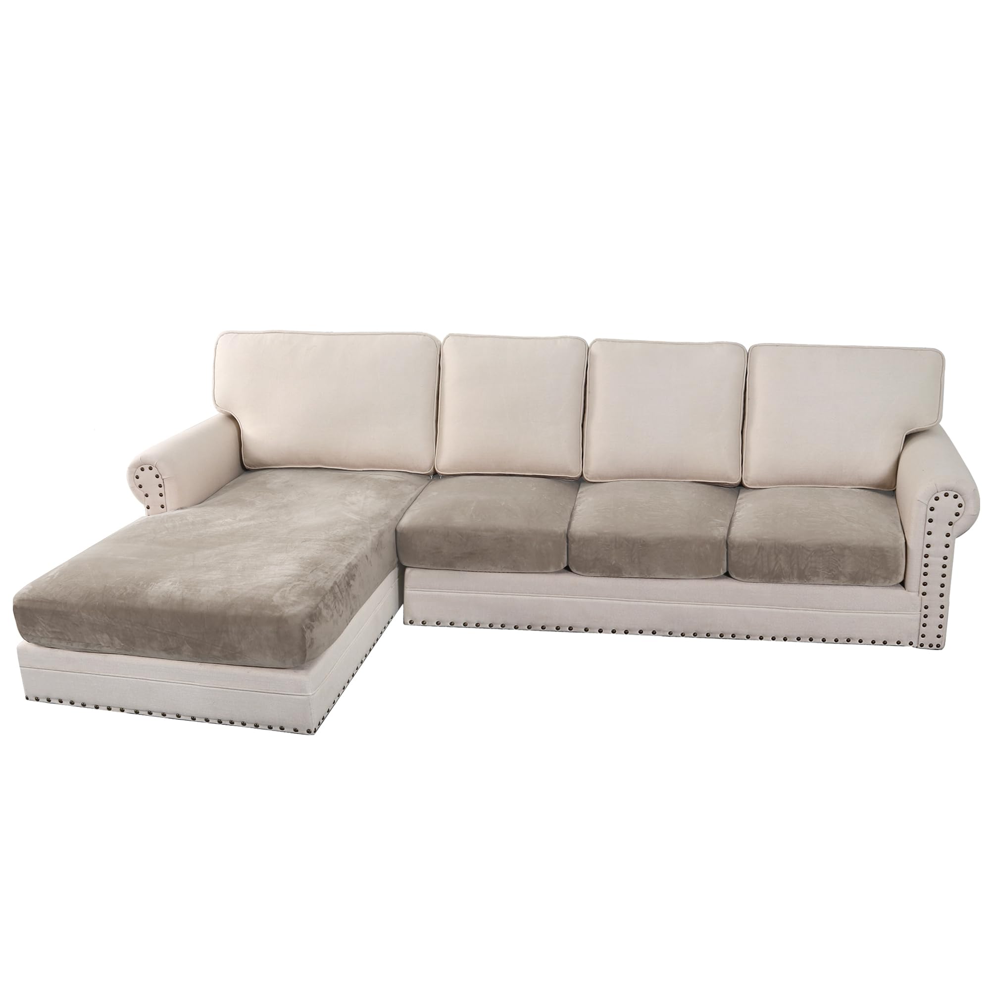 H.VERSAILTEX Velvet Stretch Sofa Cover