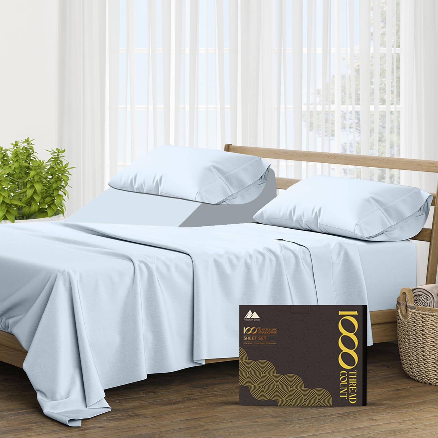 Mayfair Linen 1000 Thread Count Cotton Sheet Set - Parent