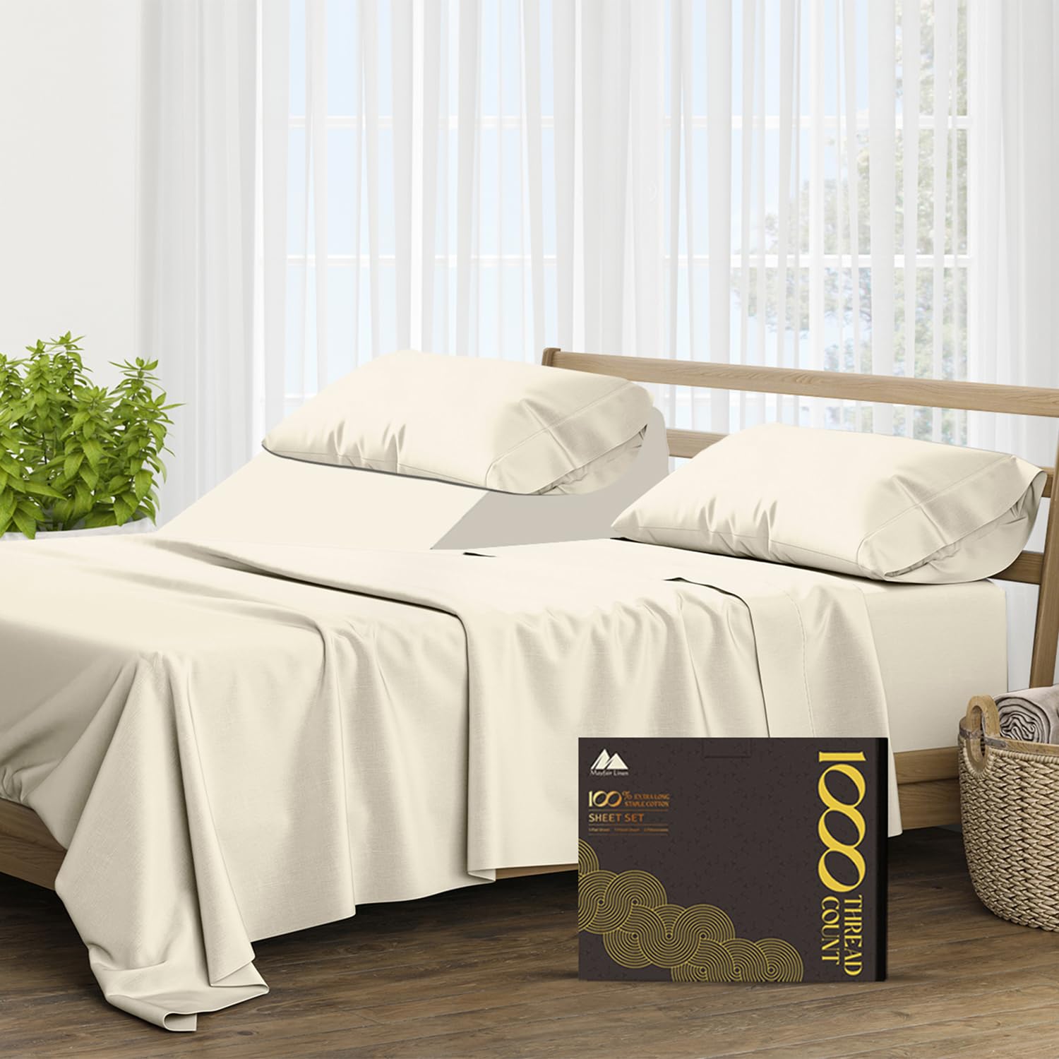 Mayfair Linen 1000 Thread Count Cotton Sheet Set - Parent