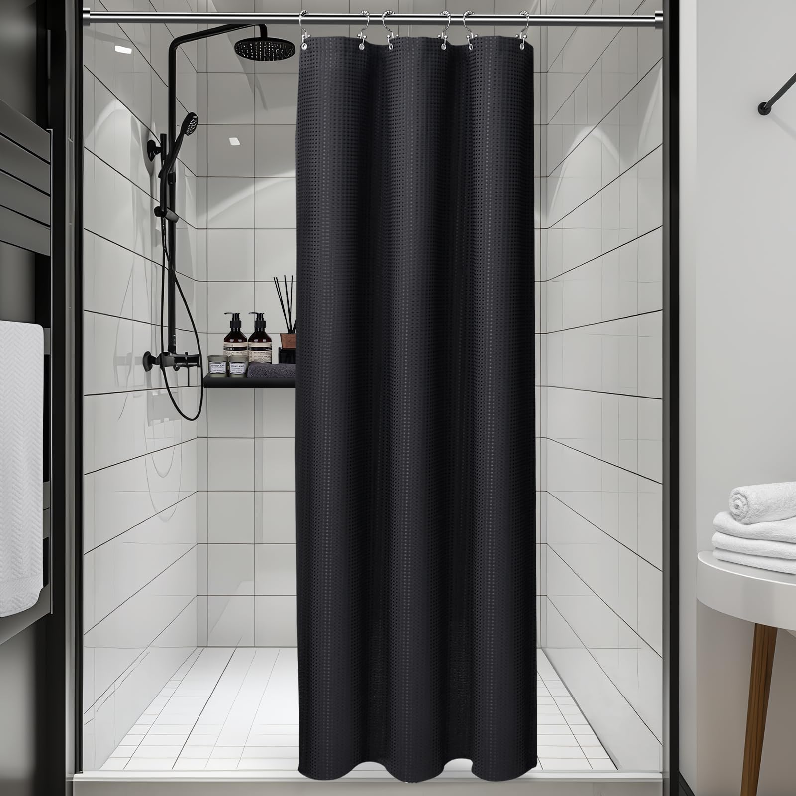 Vipfree 3 in 1 Shower Curtain Set 37