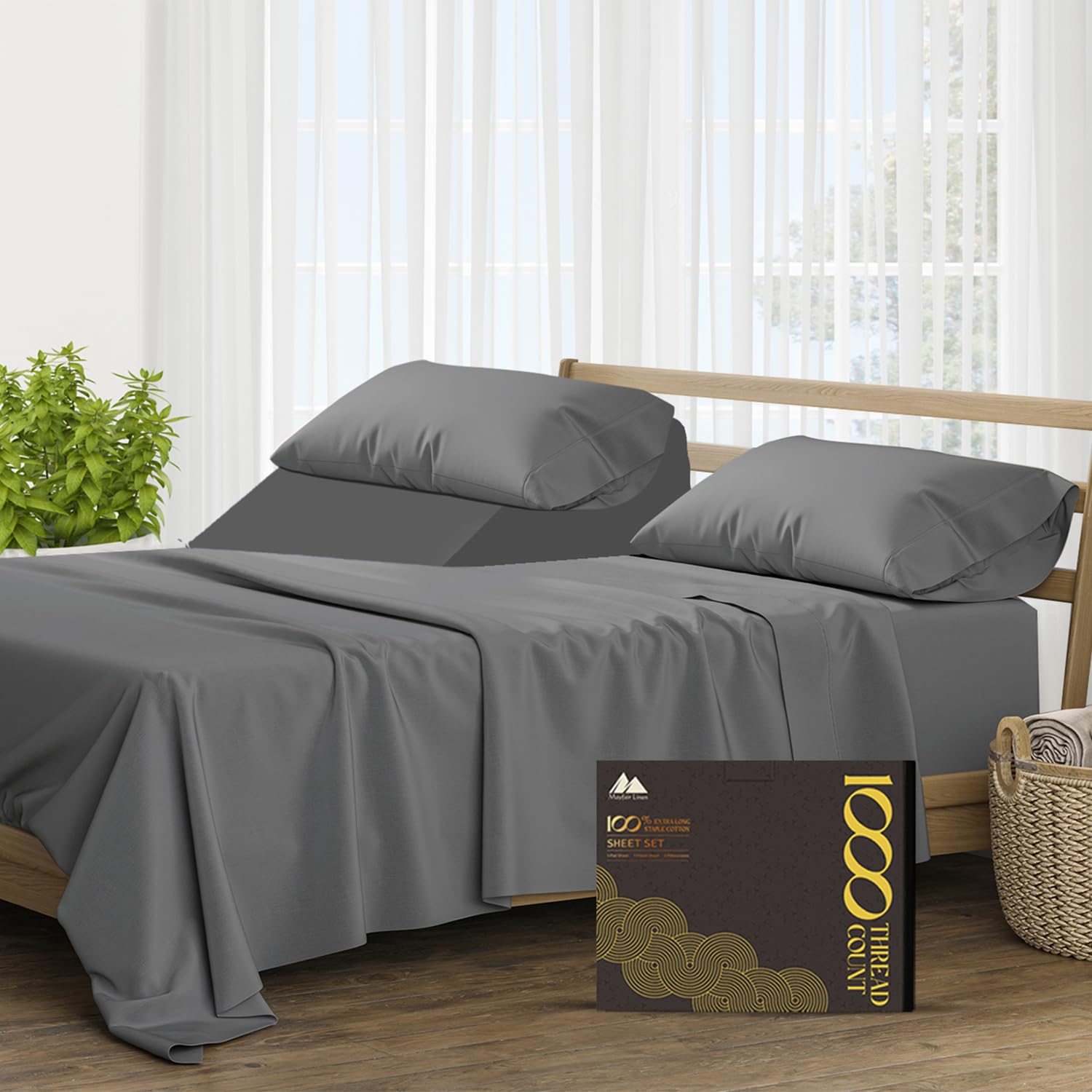 Mayfair Linen 1000 Thread Count Cotton Sheet Set - Parent