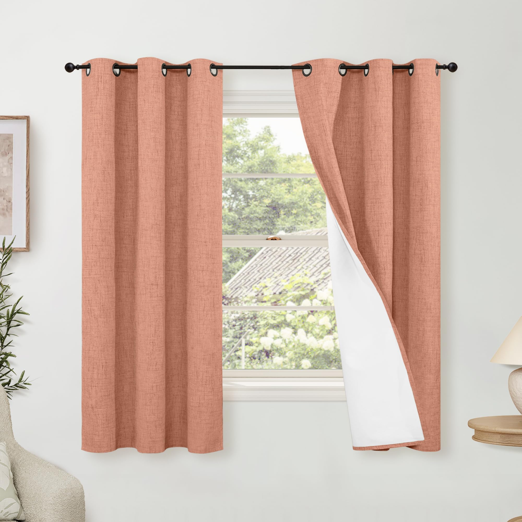 Lajode Textured Linen Blackout Curtains