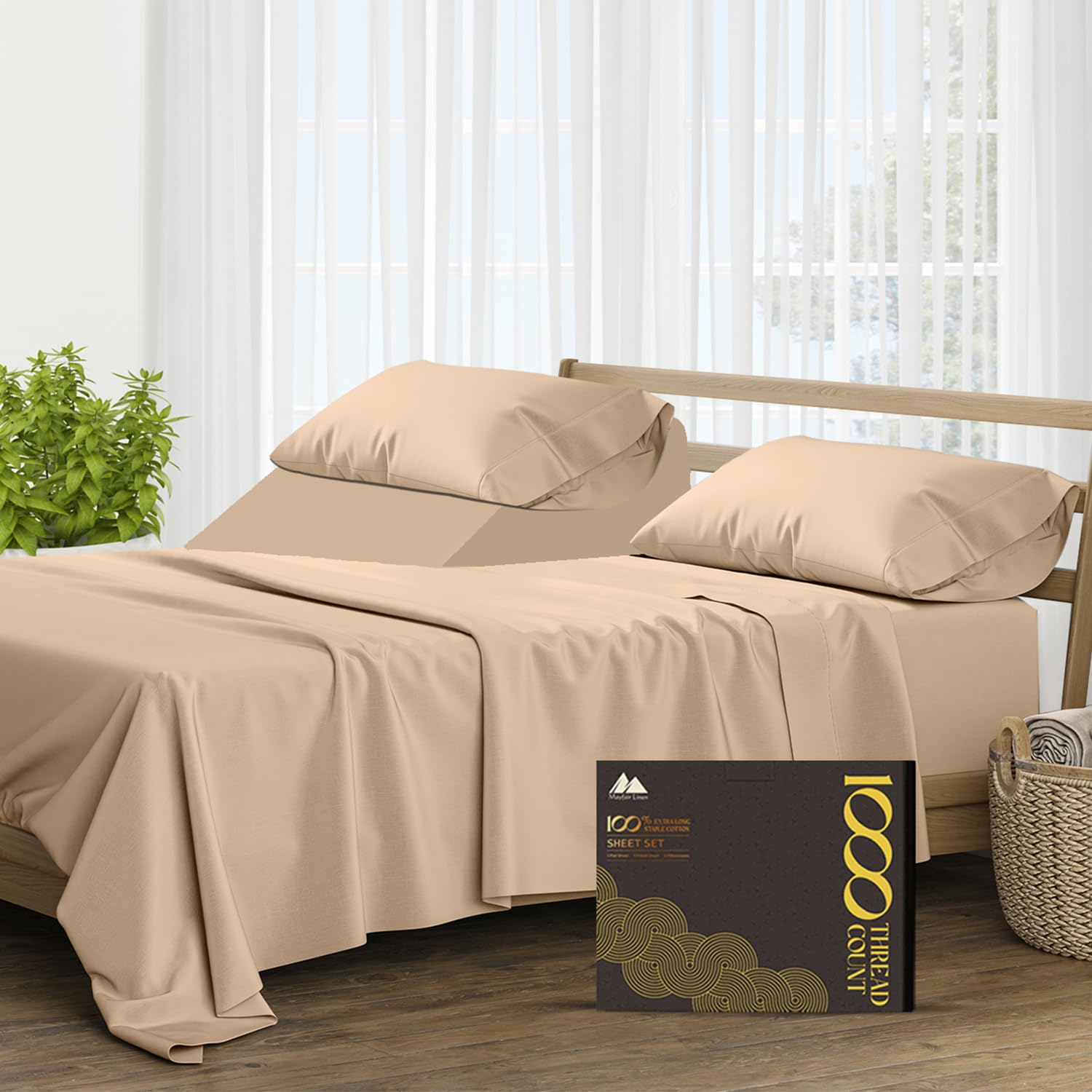 Mayfair Linen 1000 Thread Count Cotton Sheet Set - Parent