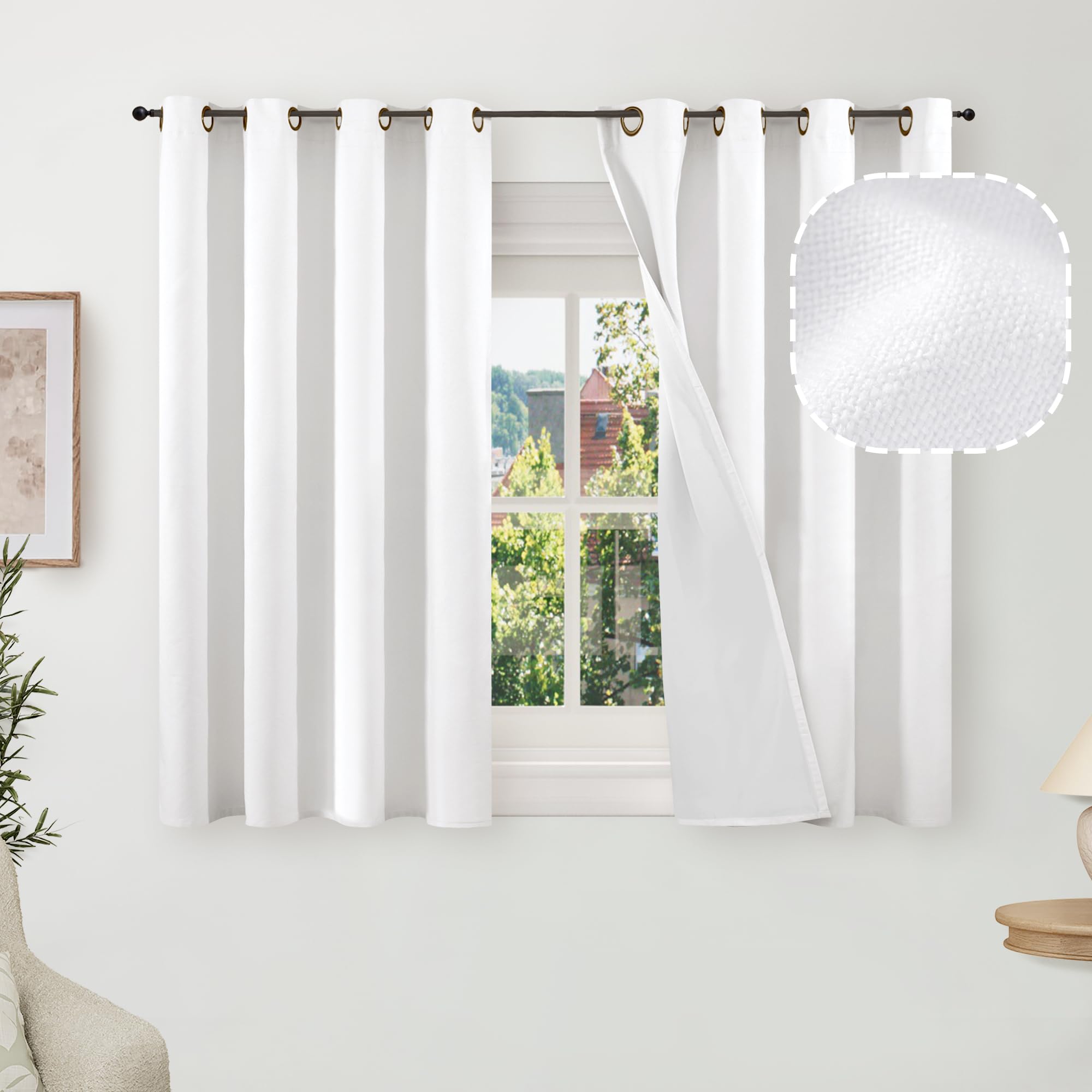 Lajode Textured Linen Blackout Curtains