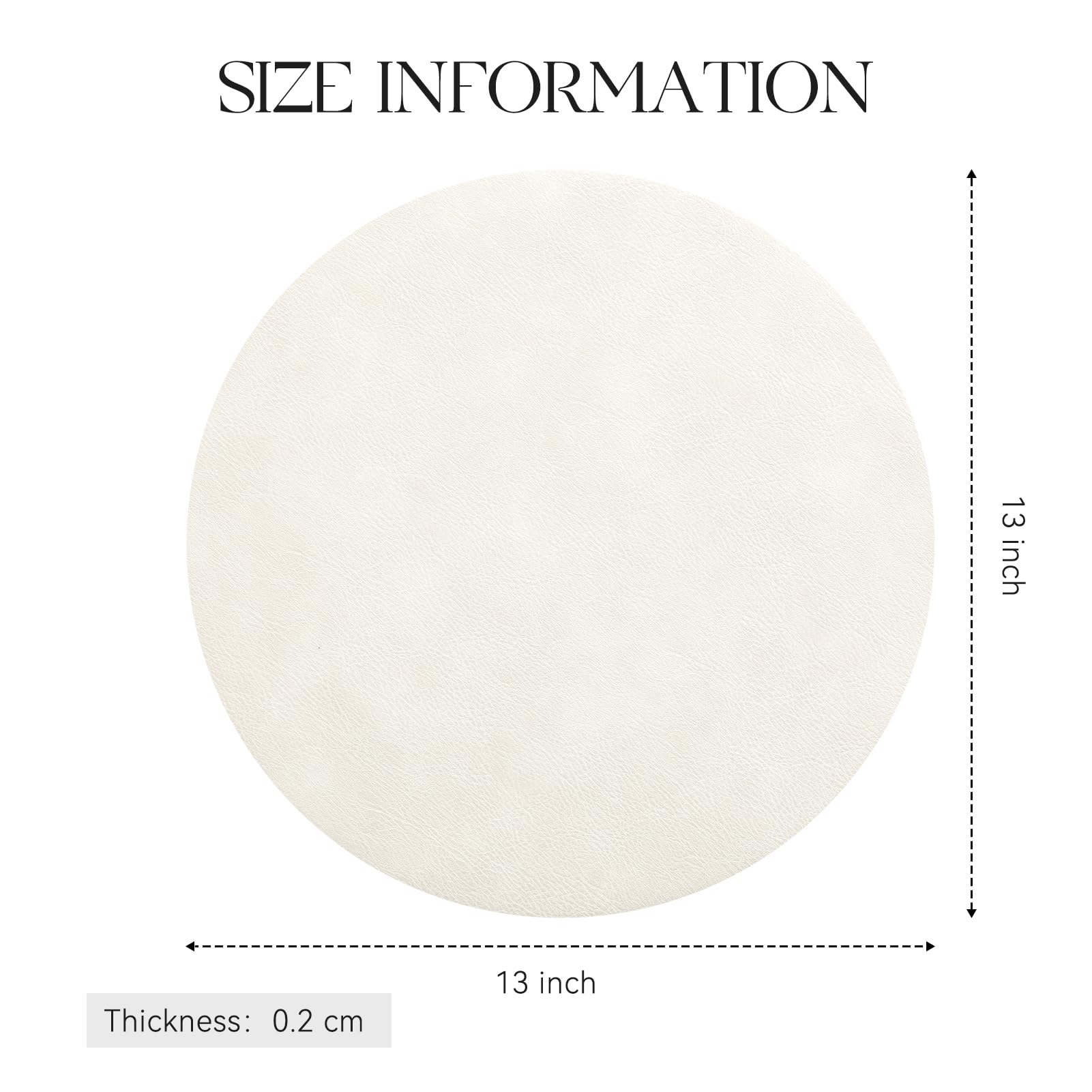 MOSAYT Faux Leather Placemats Set