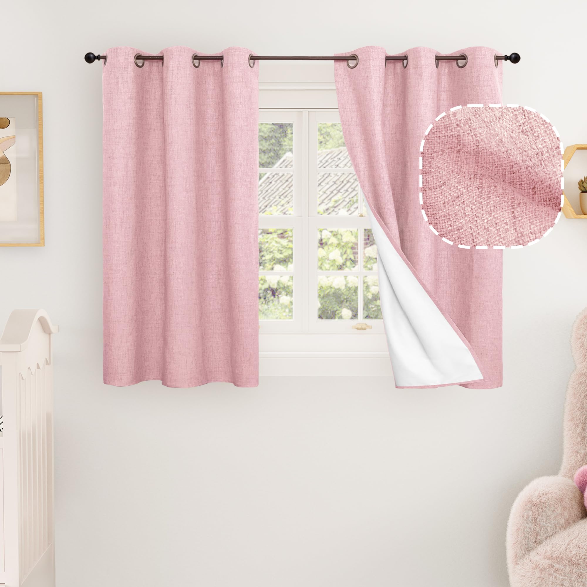 Lajode Textured Linen Blackout Curtains