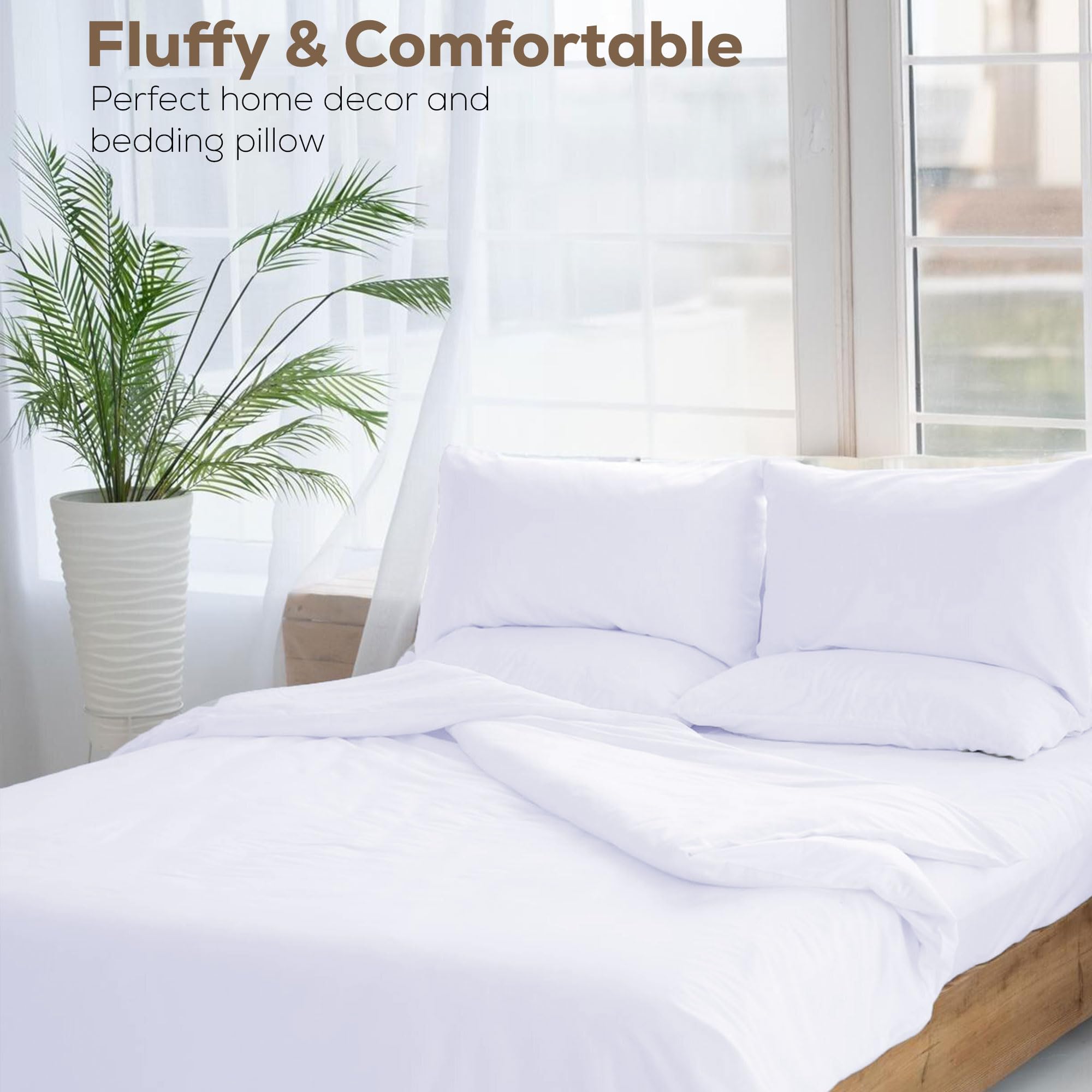 GOLD TEXTILES Throw Pillow Inserts Pack of 4