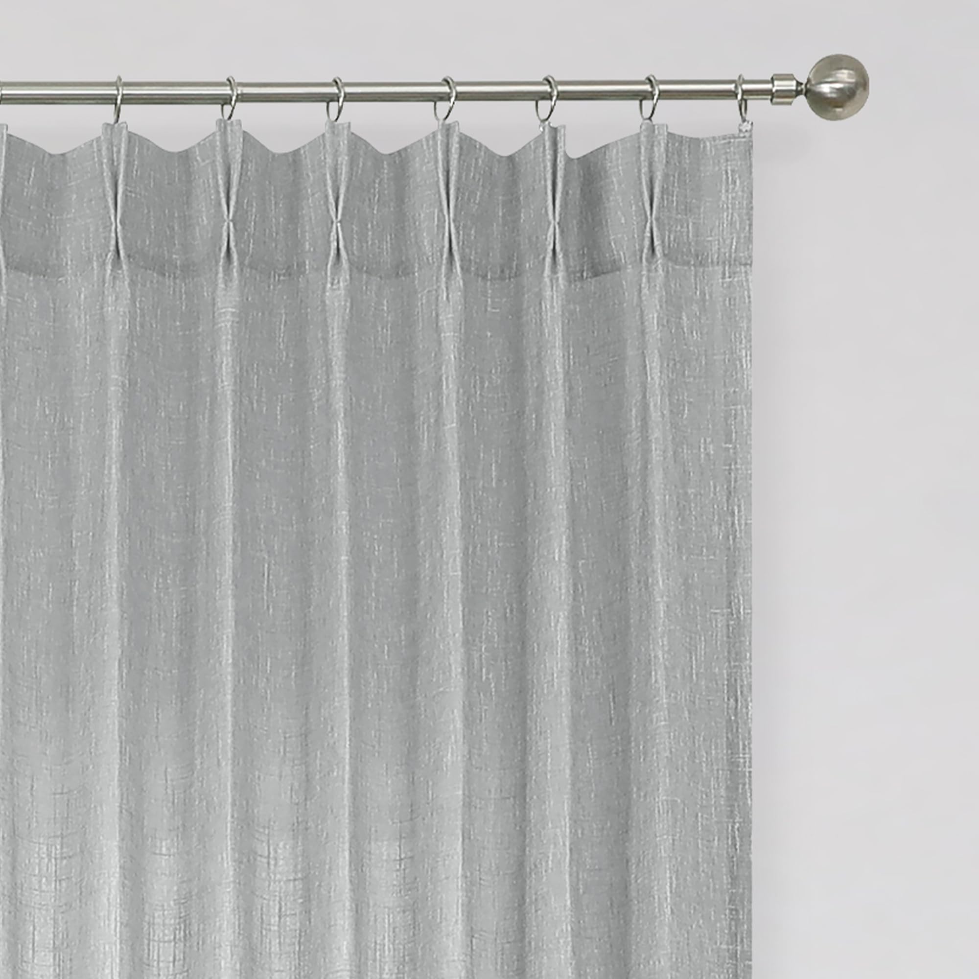 Vision Home Pinch Pleated Sheer Curtains
