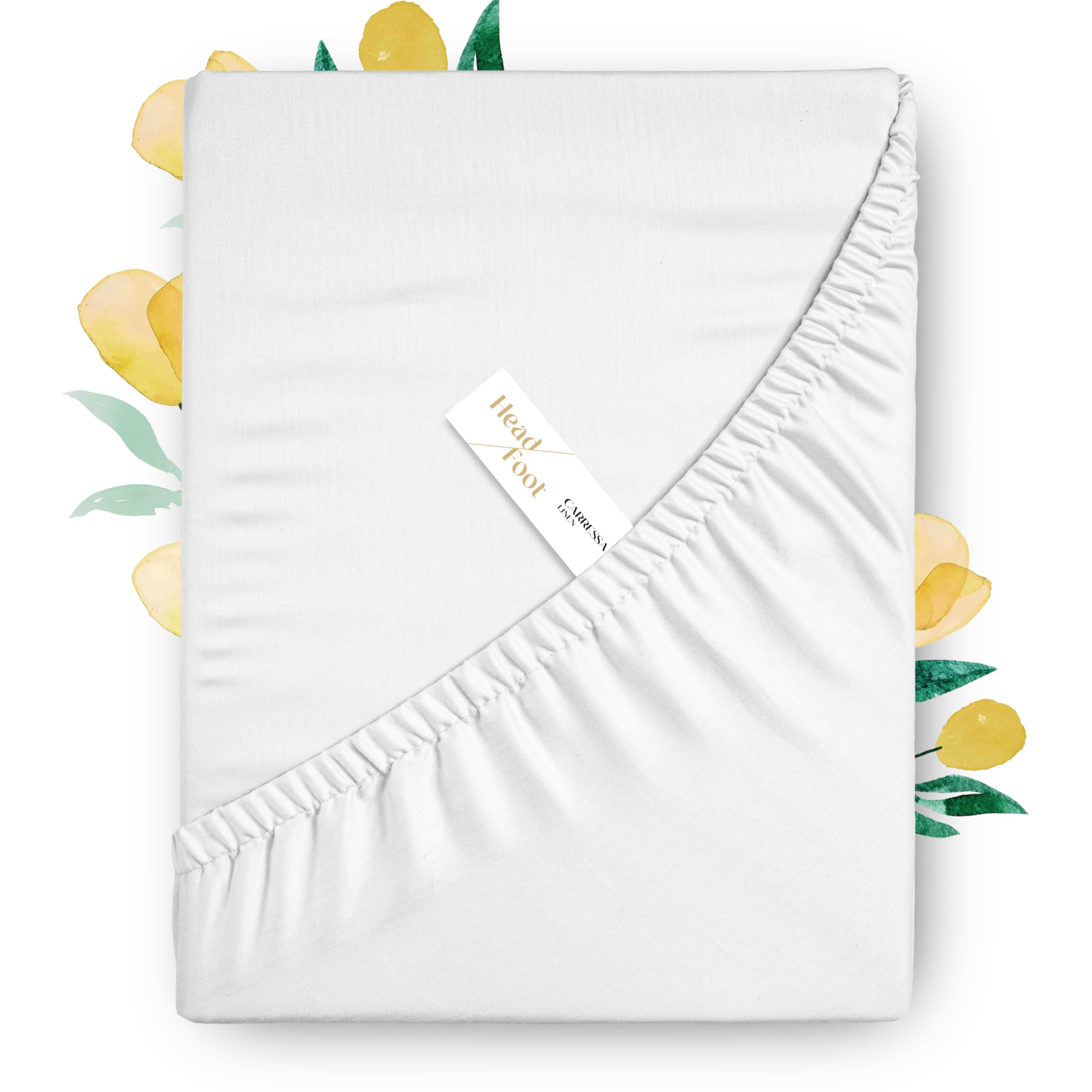 Carressa Linen Egyptian Cotton Fitted Sheet
