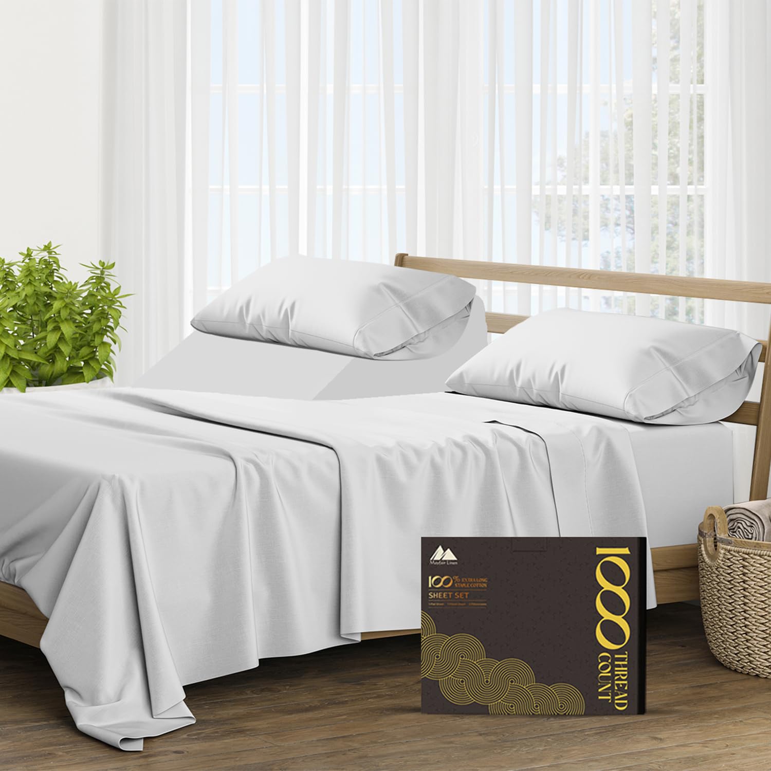 Mayfair Linen 1000 Thread Count Cotton Sheet Set - Parent