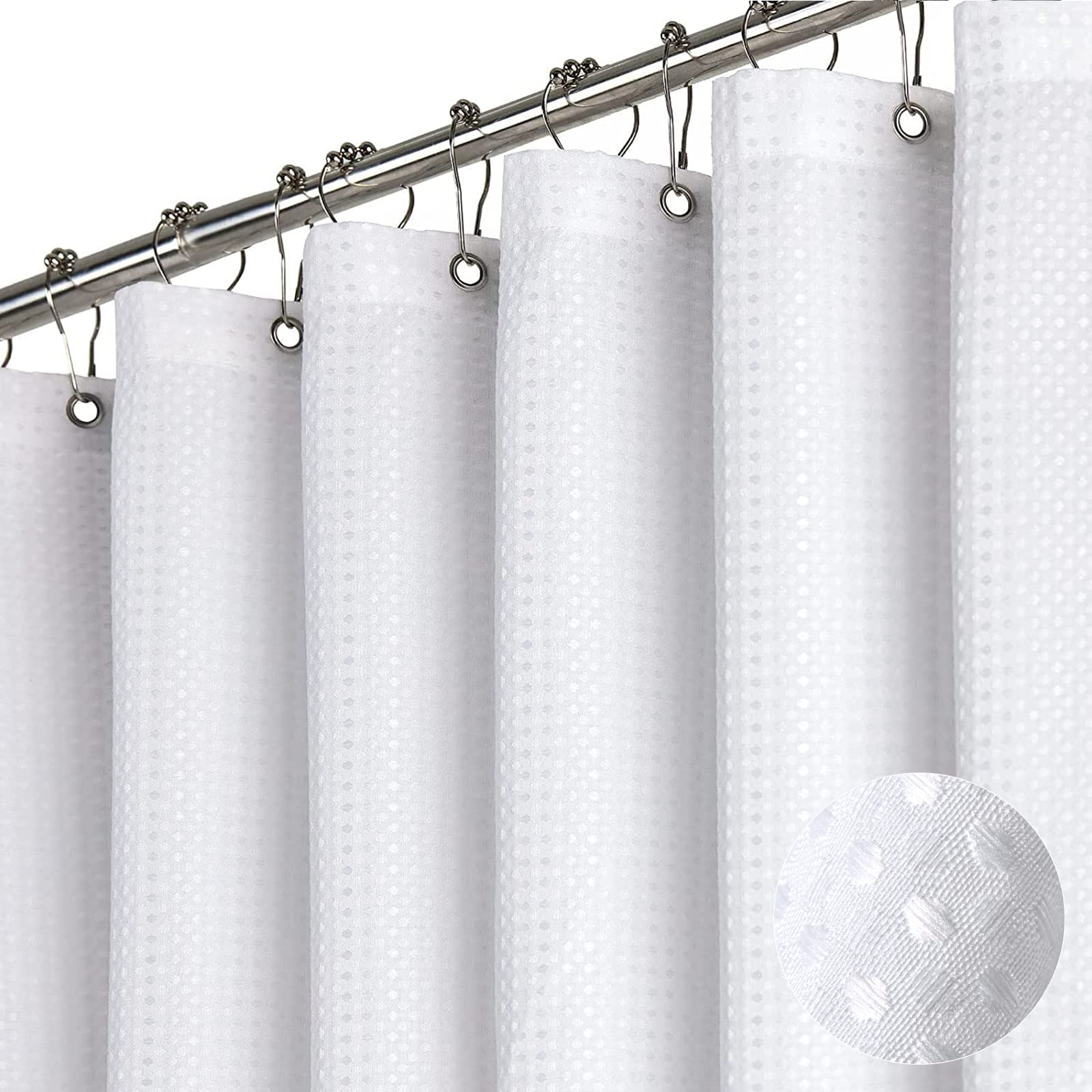 Dynamene Waffle Shower Curtain Set