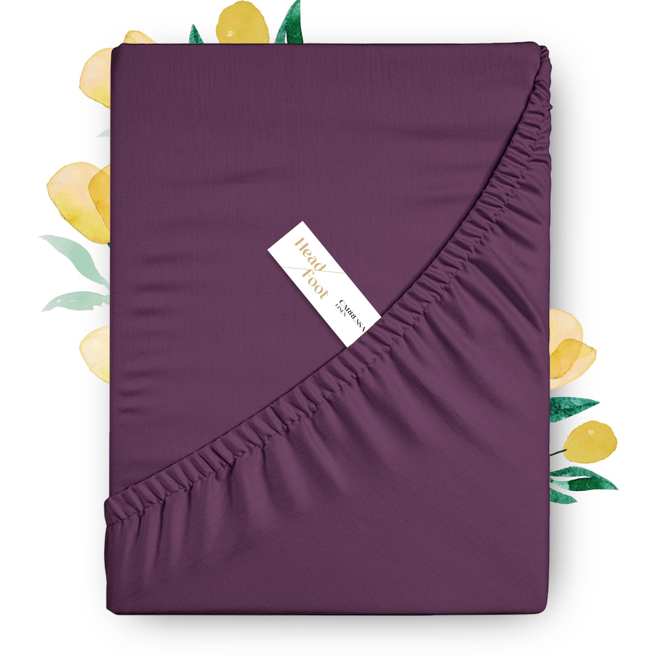Carressa Linen Egyptian Cotton Fitted Sheet