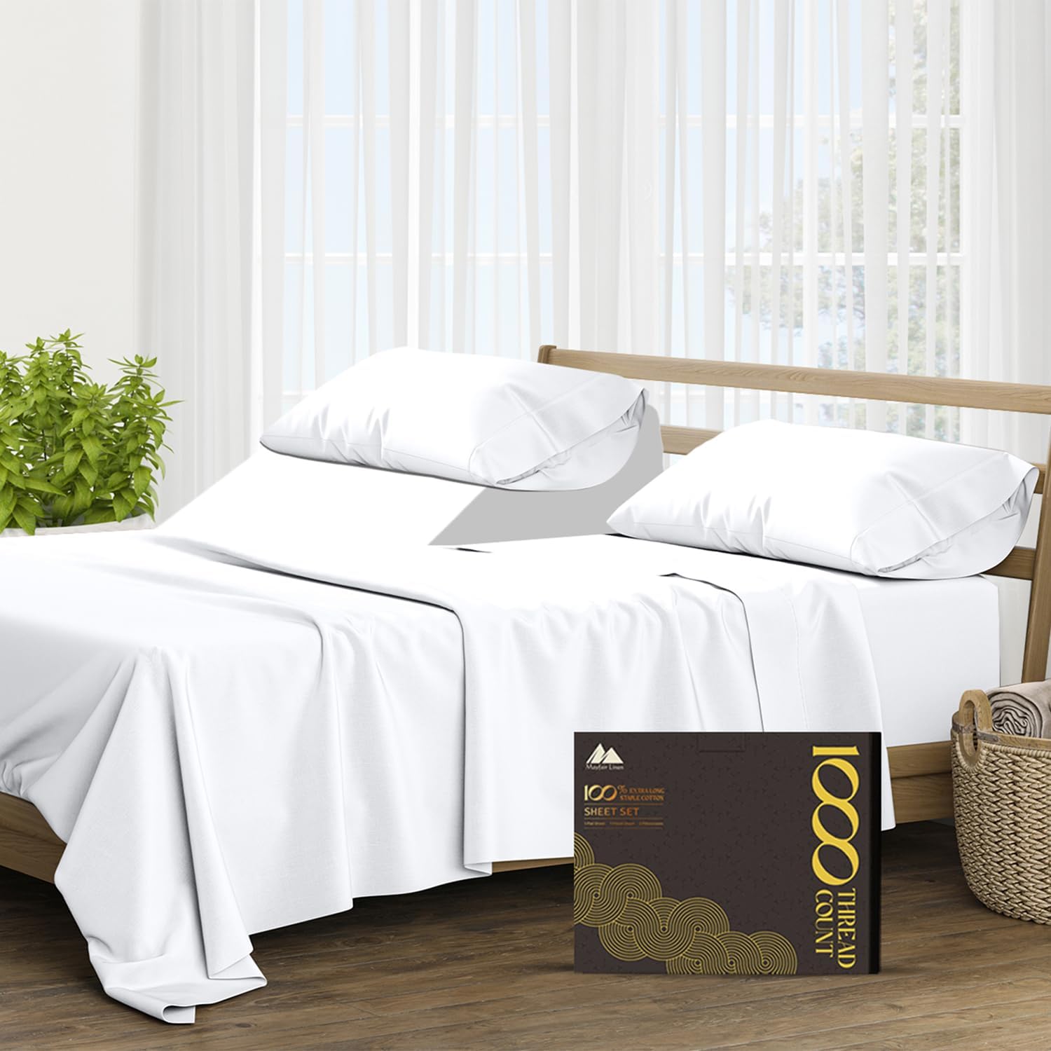 Mayfair Linen 1000 Thread Count Cotton Sheet Set - Parent