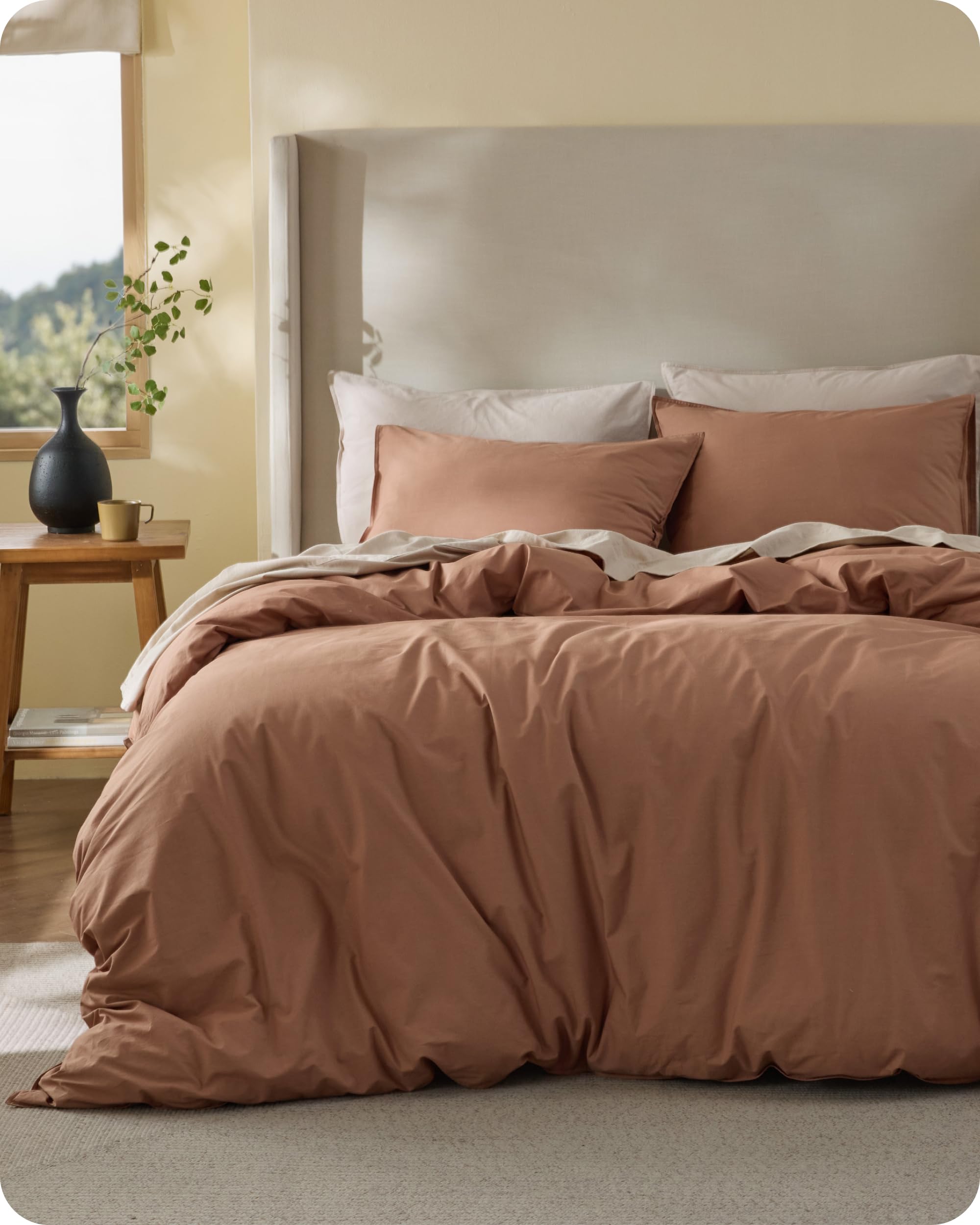 Bedsure Washed Cotton Duvet Cover
