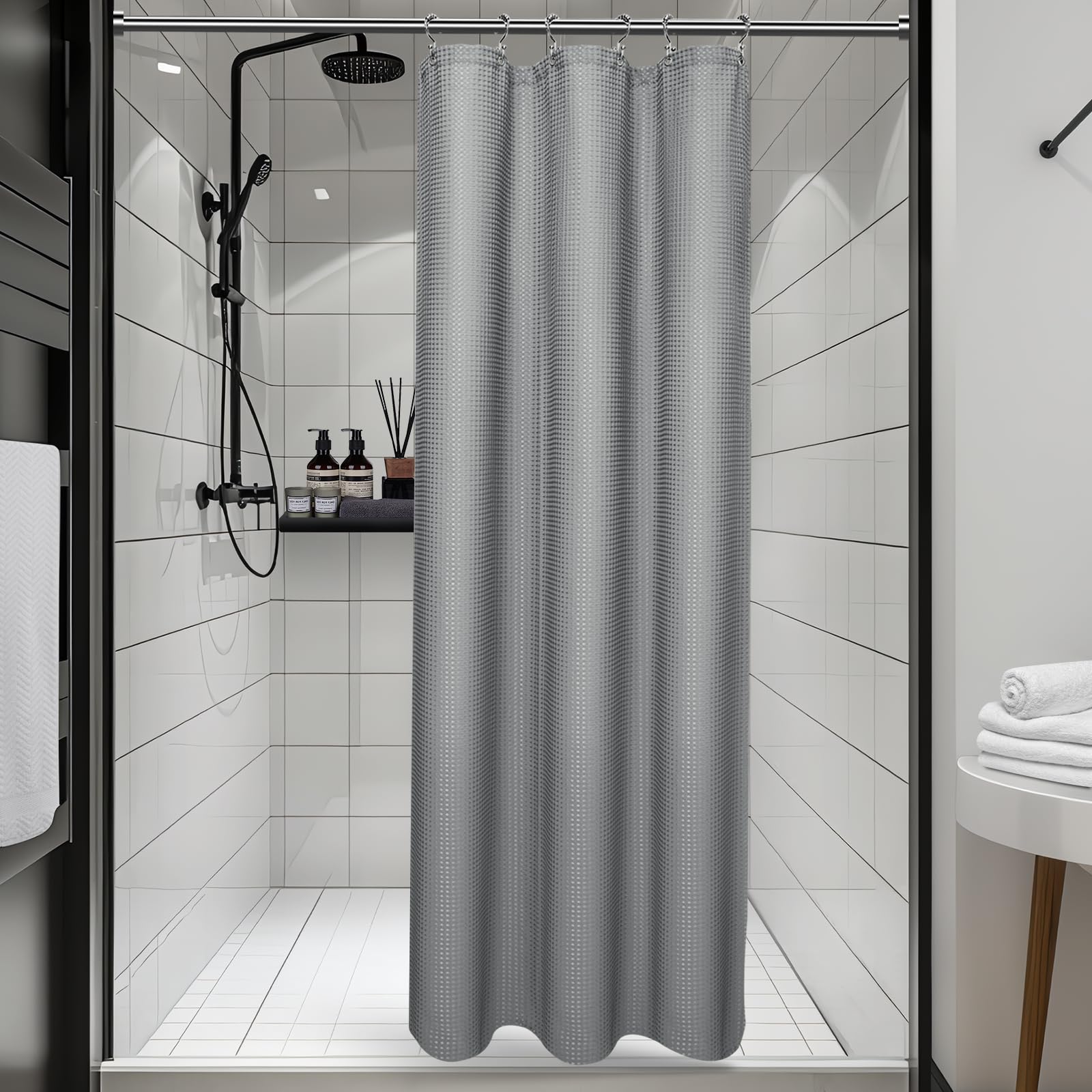 Vipfree 3 in 1 Shower Curtain Set 37