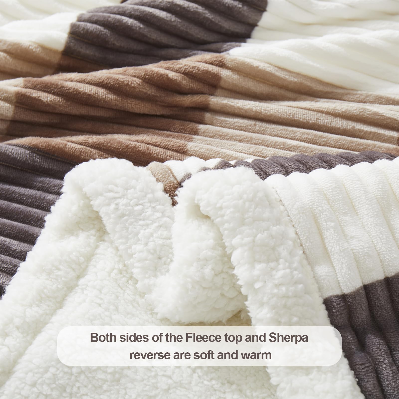 PU MEI Sherpa Fleece Throw Blanket
