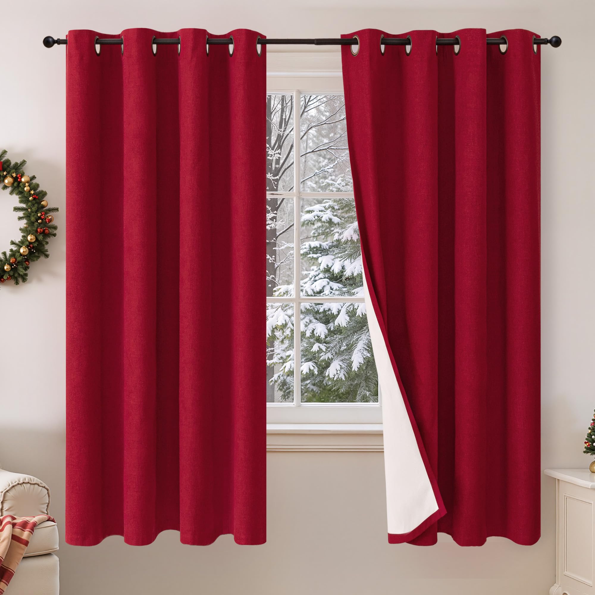 Lajode Textured Linen Blackout Curtains