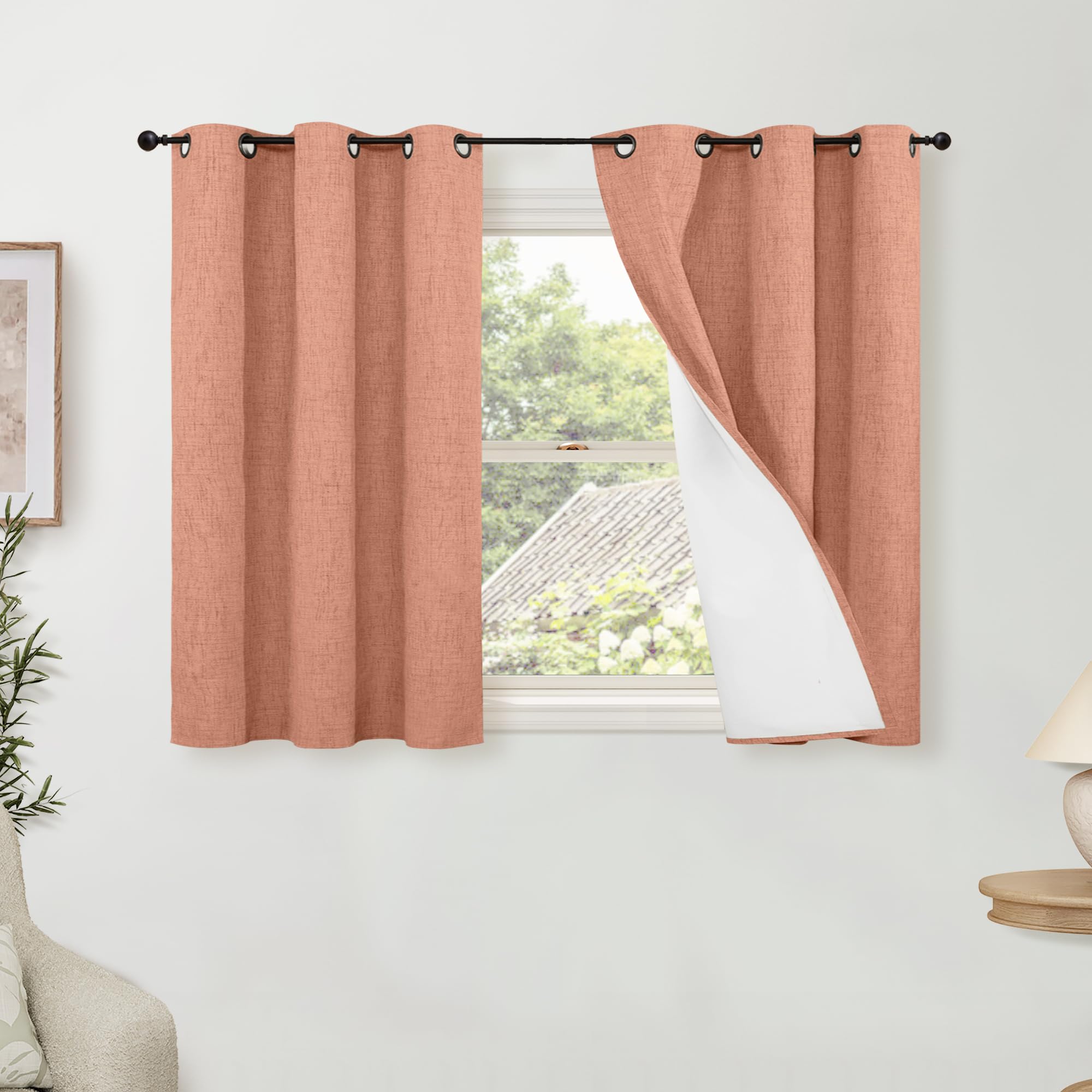 Lajode Textured Linen Blackout Curtains