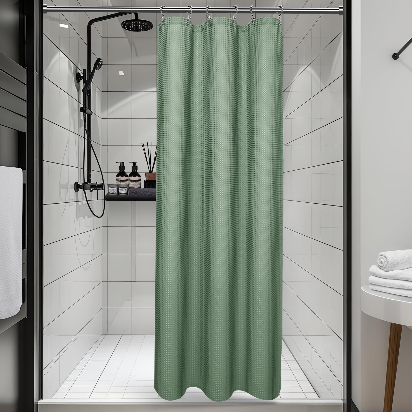 Vipfree 3 in 1 Shower Curtain Set 37