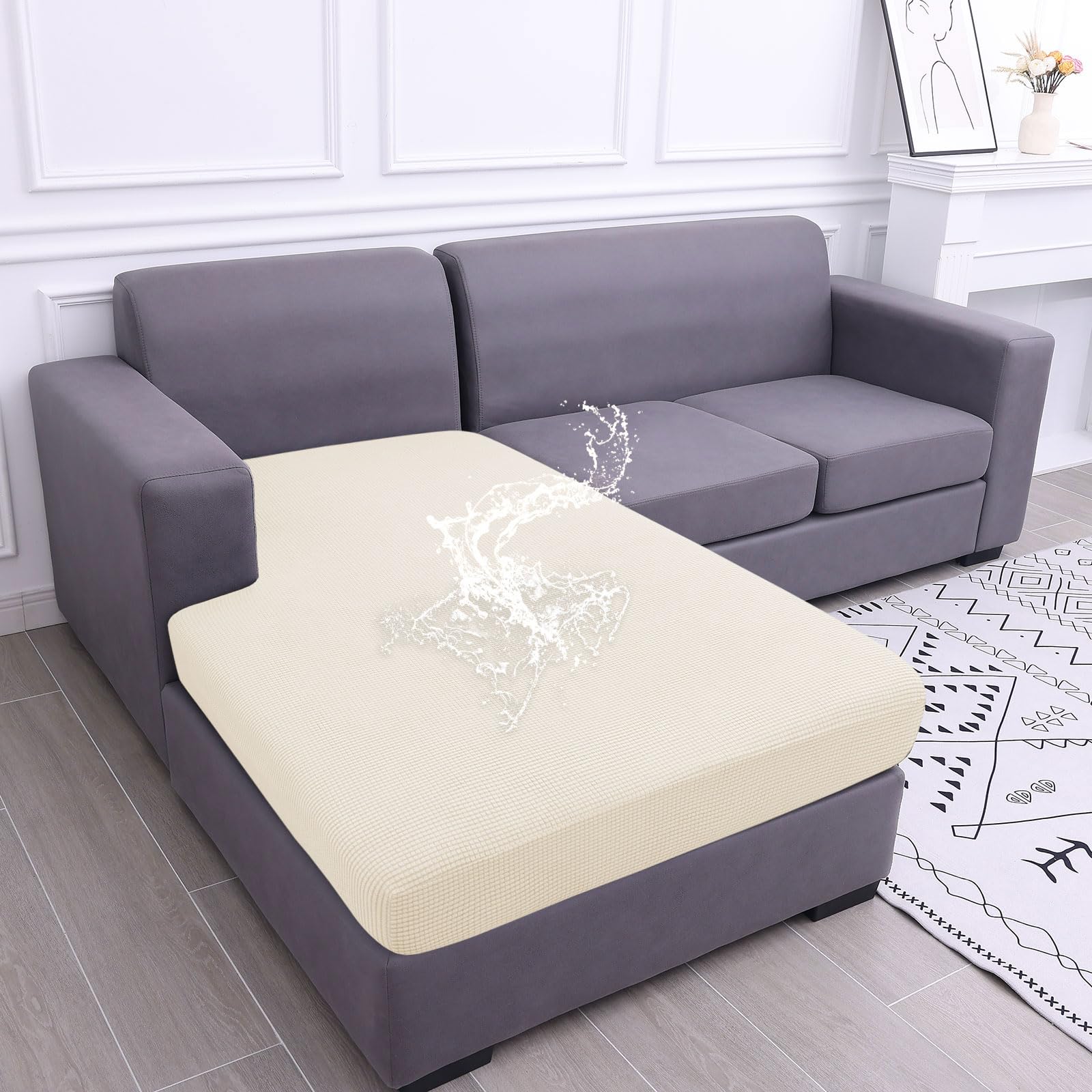 hyha Waterproof Couch Cushion Cover