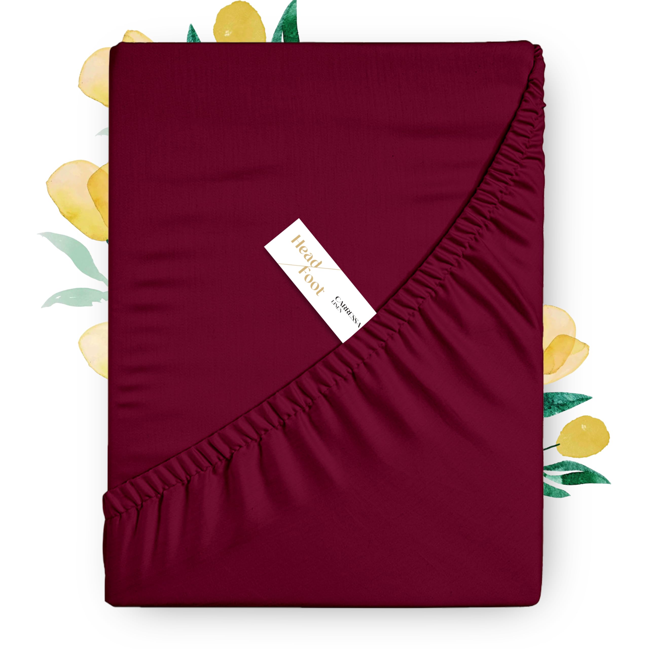 Carressa Linen Egyptian Cotton Fitted Sheet