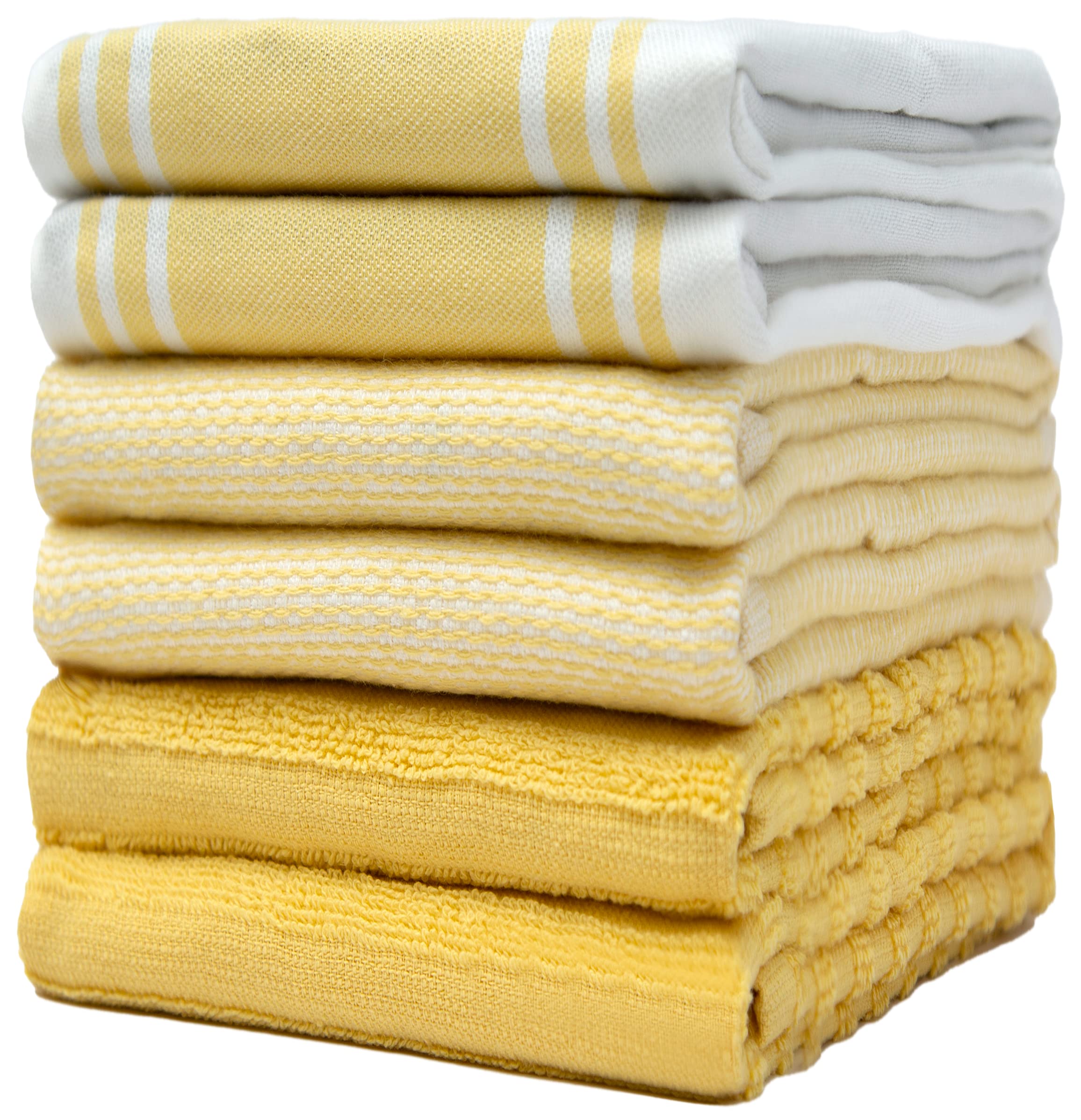 Premium Cotton Kitchen Towels Set of 6