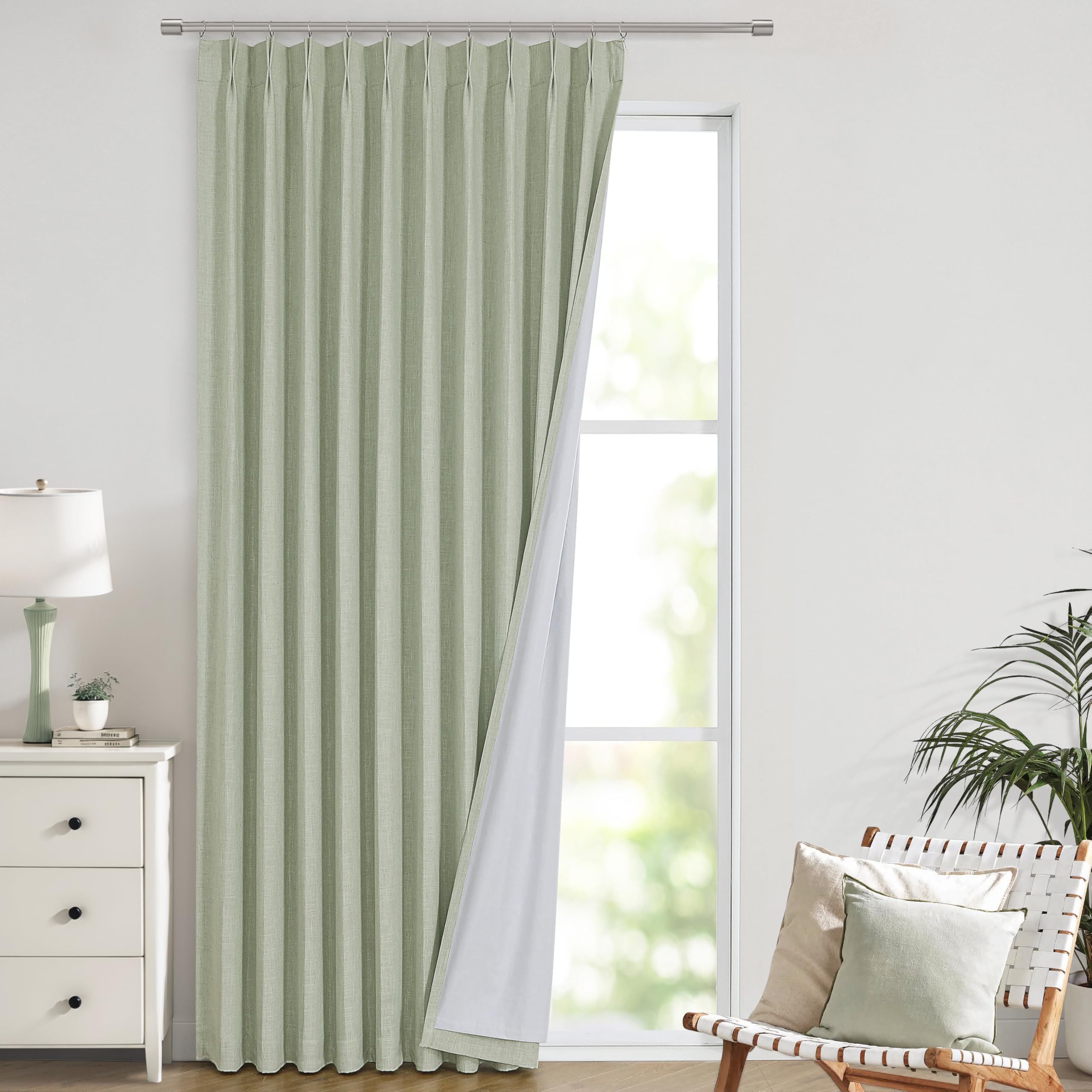 Vision Home Pinch Pleated Blackout Curtain 2 Panels
