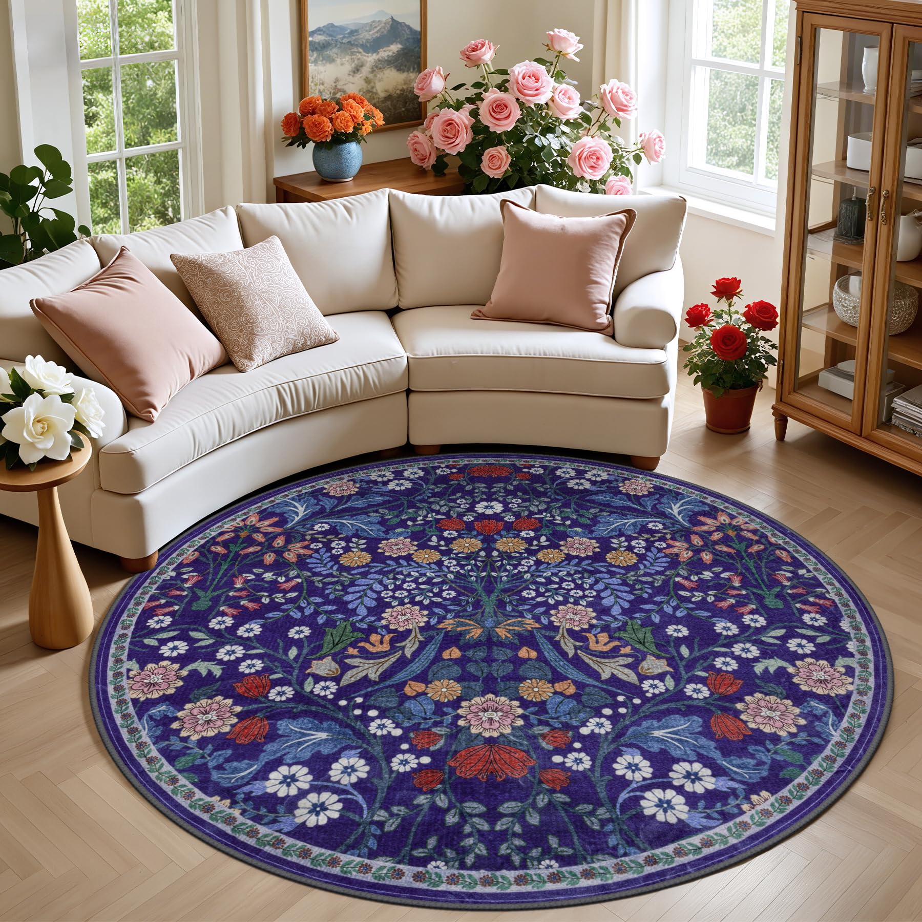 Vintage Boho Washable Area Rug