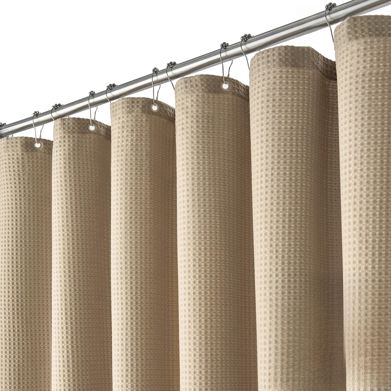 Dynamene Waffle Shower Curtain Set