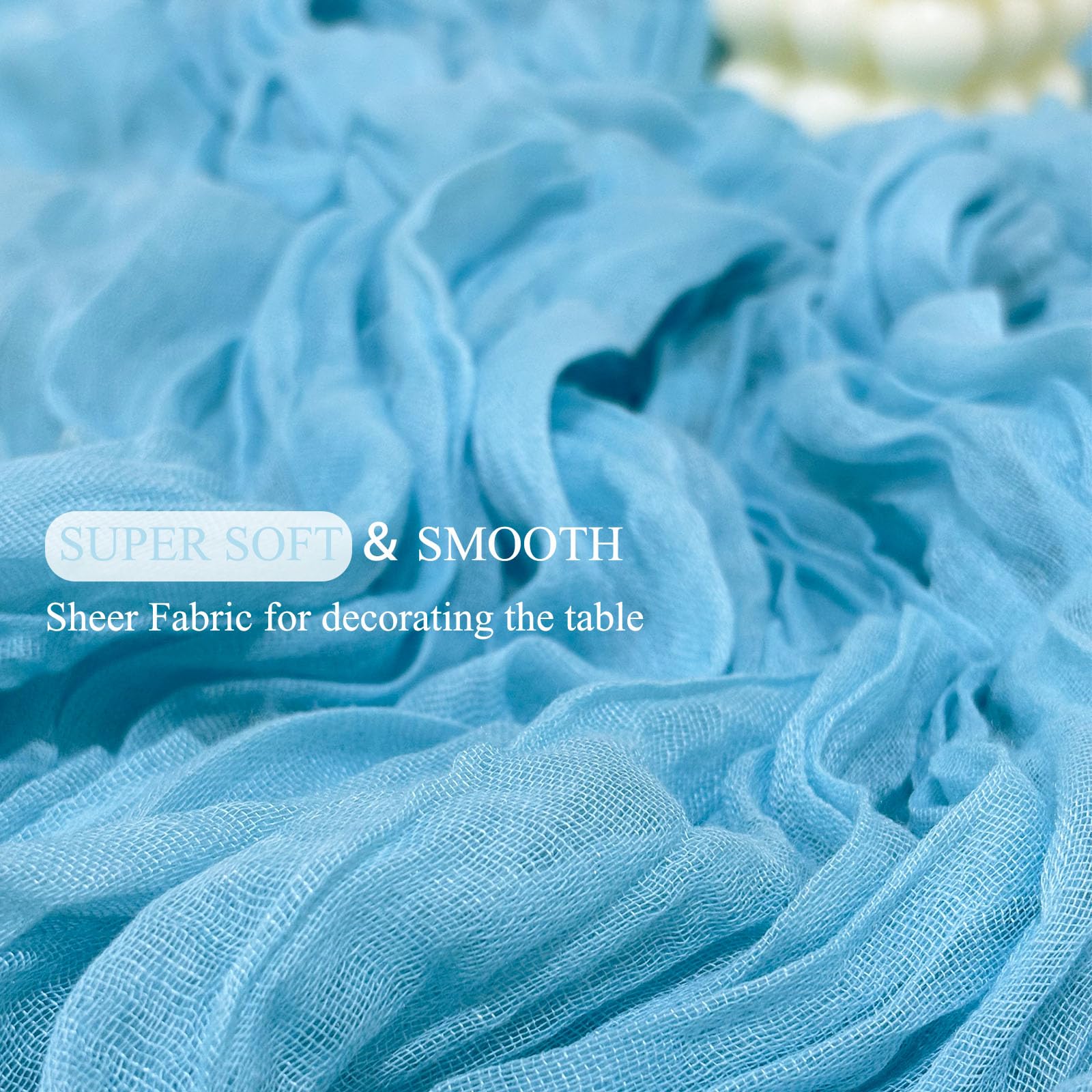 Seveups Cheesecloth Table Runner Set of 12