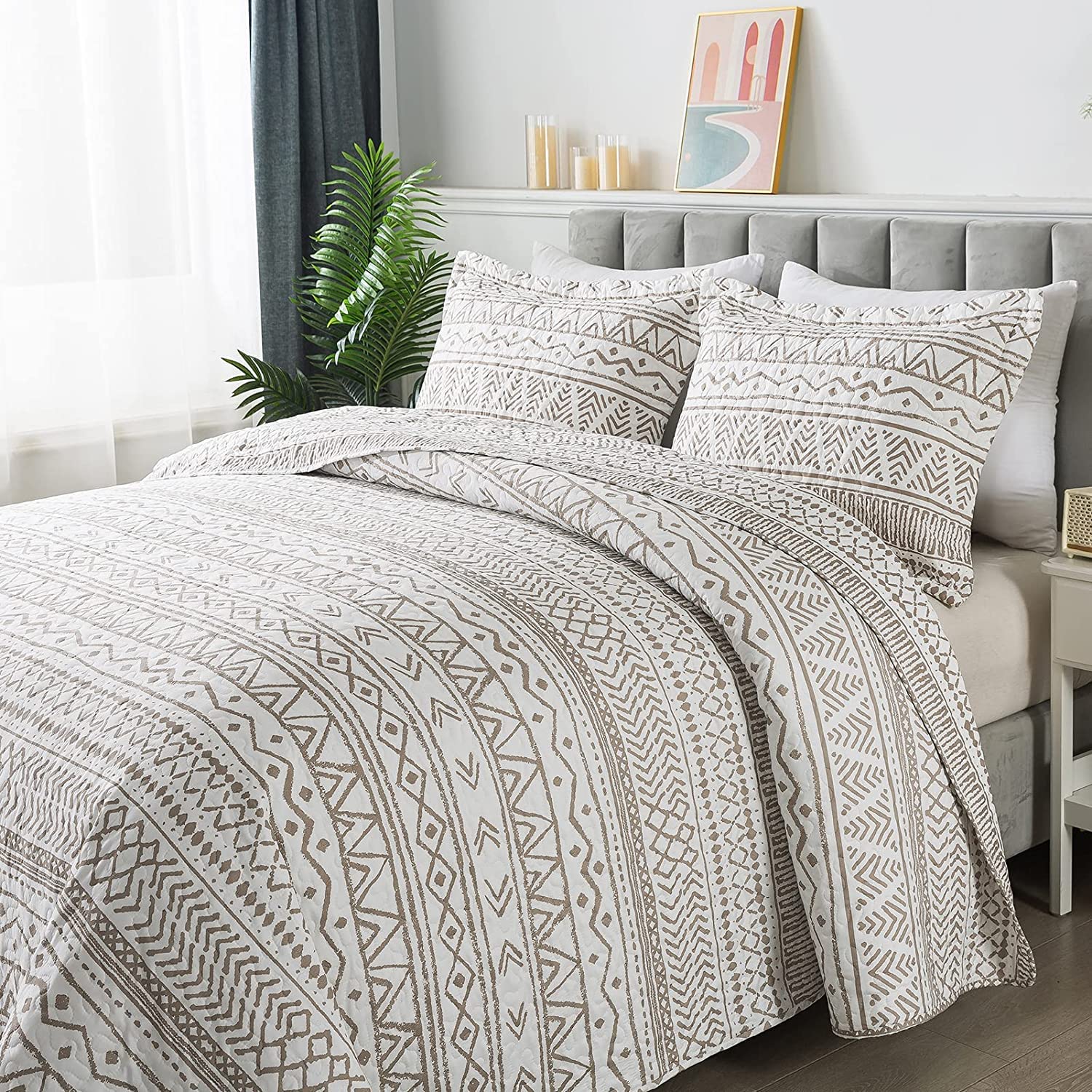 Travan Floral Quilt Set 3-Piece