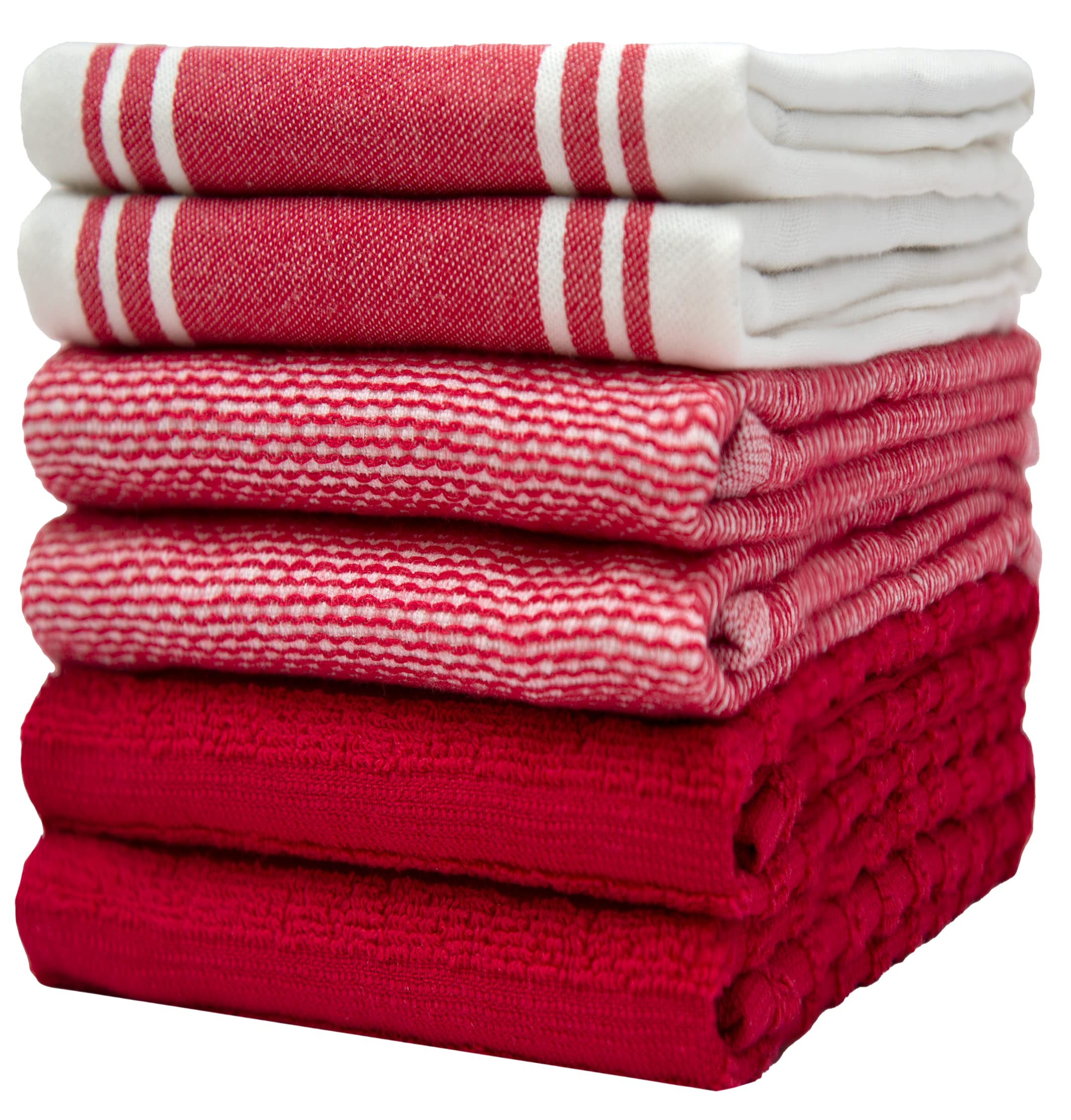 Premium Cotton Kitchen Towels Set of 6