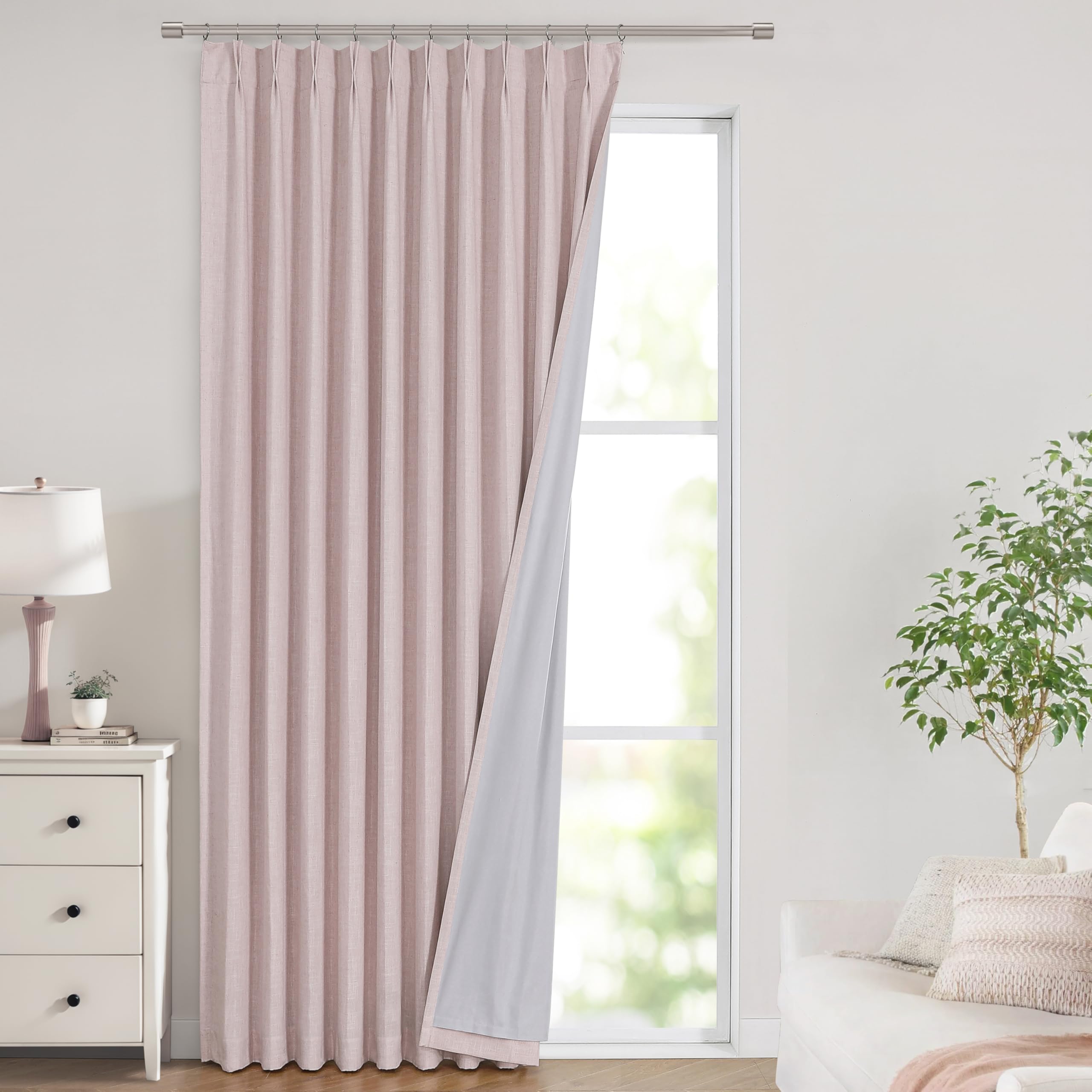 Vision Home Pinch Pleated Blackout Curtain 2 Panels