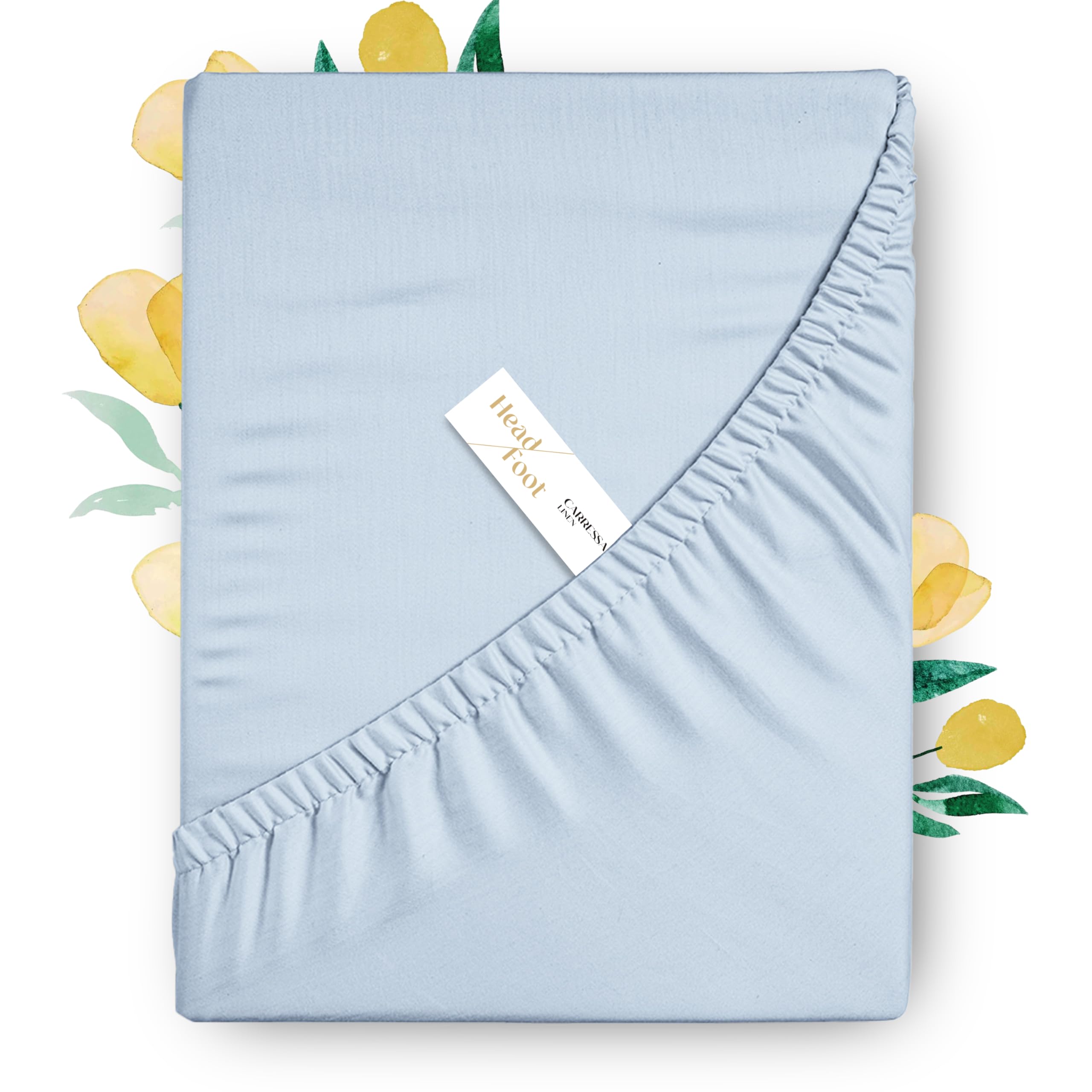 Carressa Linen Egyptian Cotton Fitted Sheet