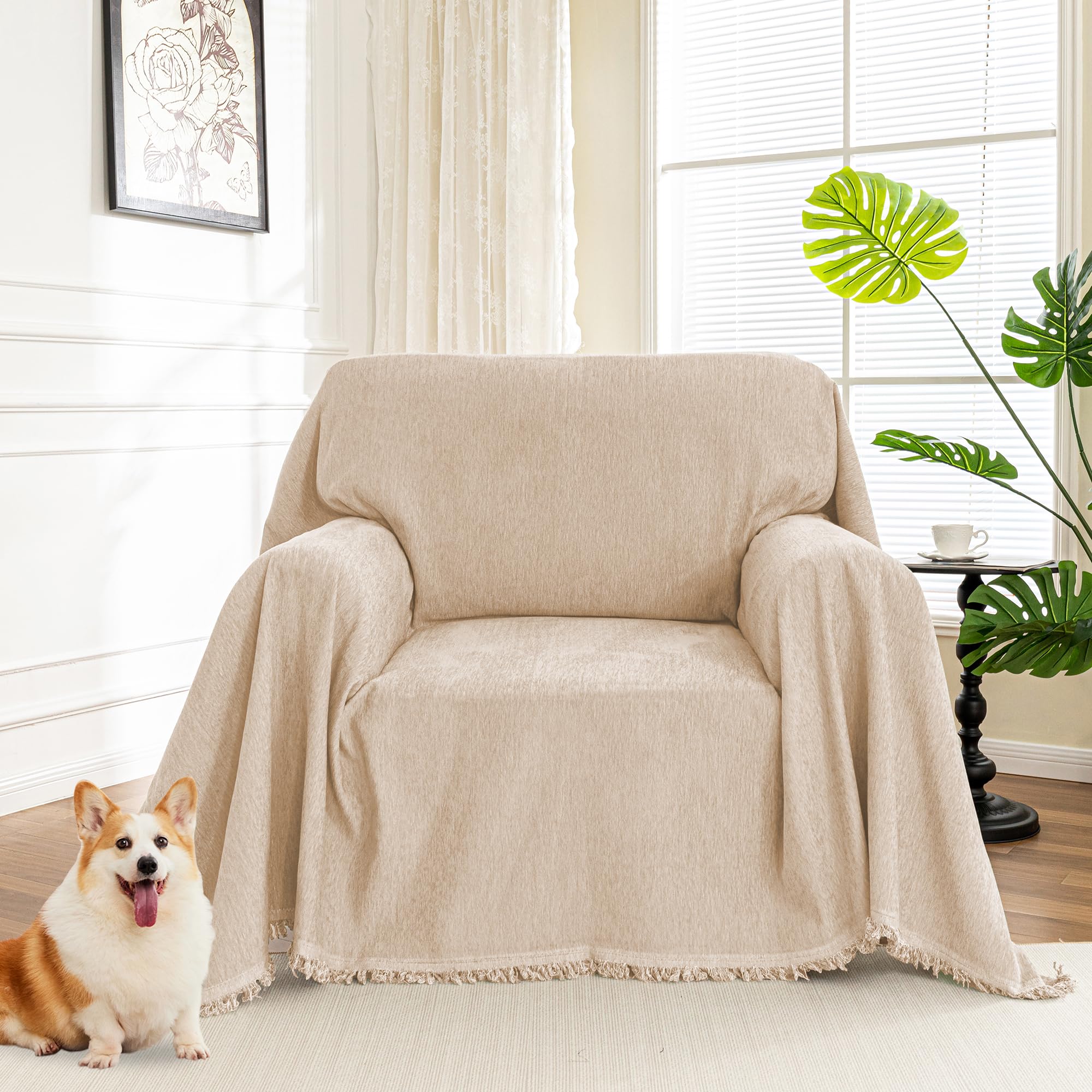 MYSKY HOME Chenille Sofa Cover