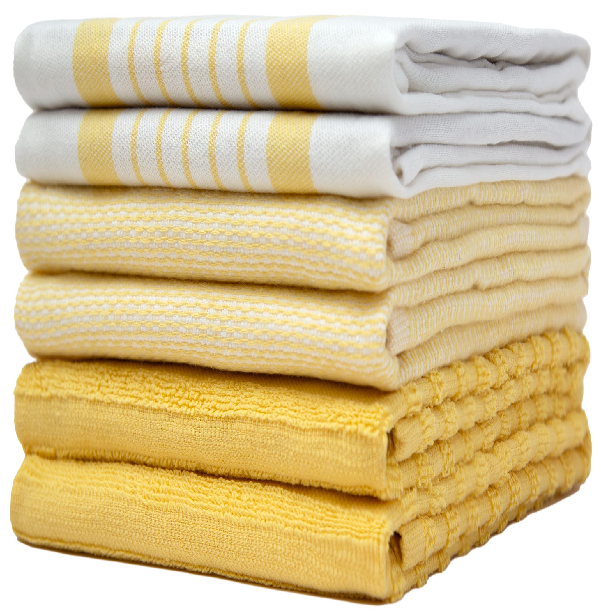 Premium Cotton Kitchen Towels Set of 6