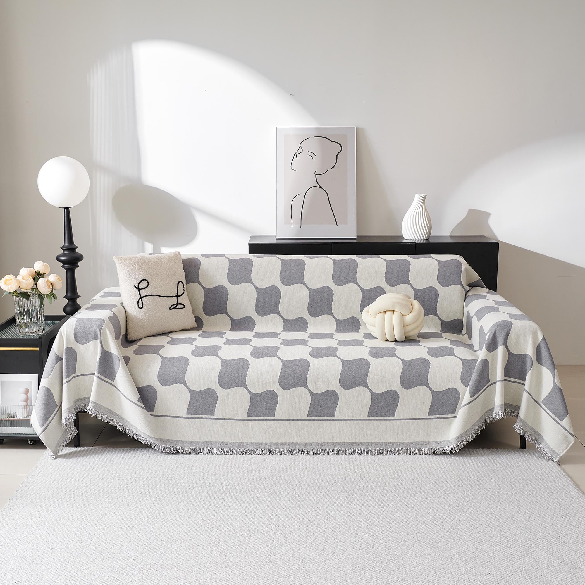 MEETSKY Chenille Sofa Cover