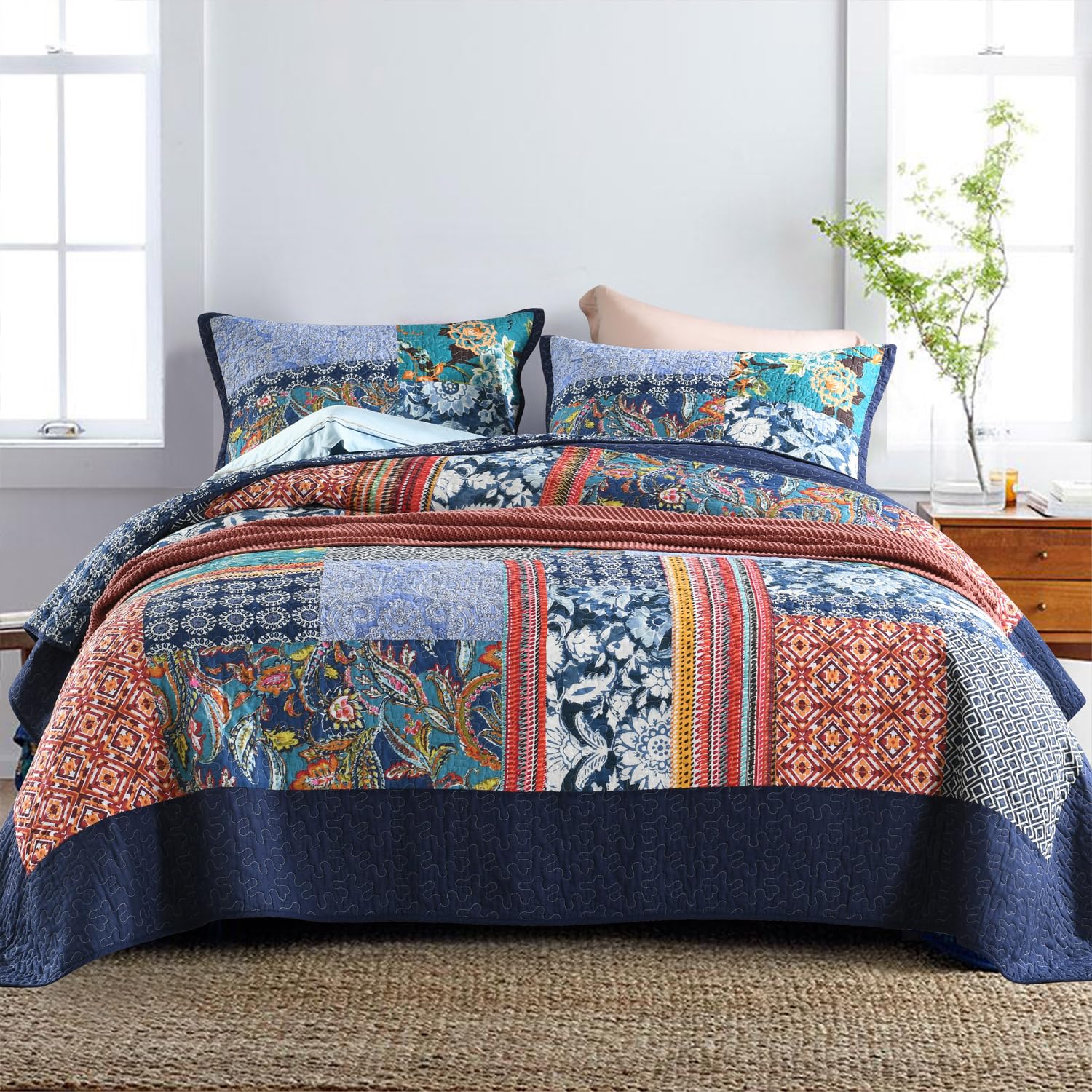 Secgo Cotton Quilt Set Queen